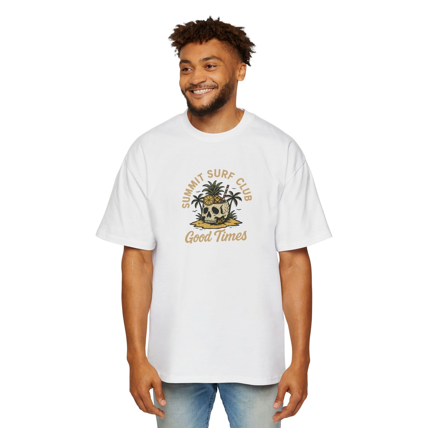 Men's Heavy Oversized Tee-Summit Surf Club