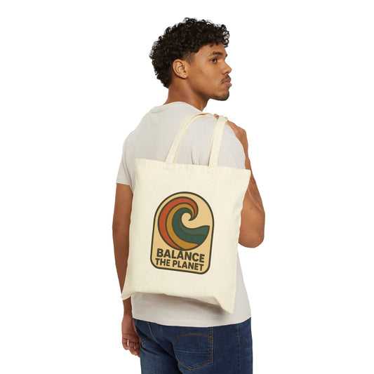Eco-Friendly Balance The Planet Cotton Canvas Tote Bag