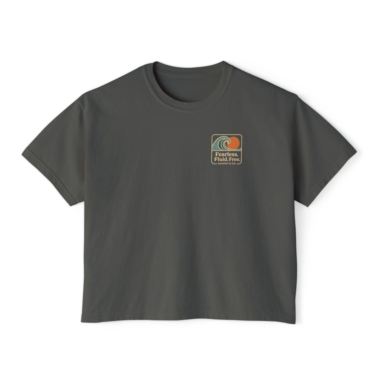 Summit&Co. Women Boxy Tee Fearless Fluid Free