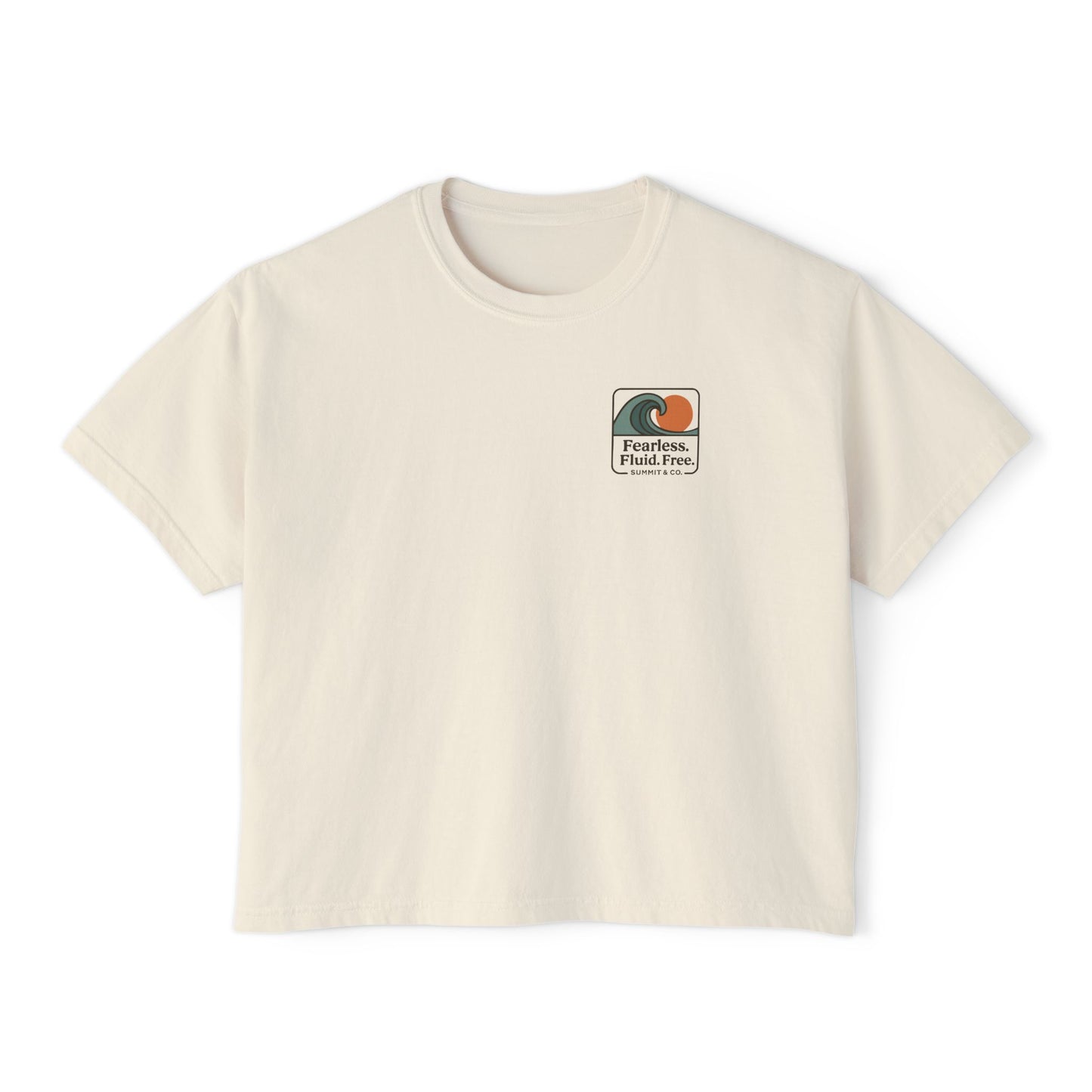 Summit&Co. Women Boxy Tee Fearless Fluid Free