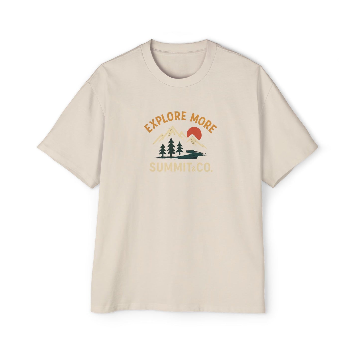 Men's Heavy Oversized Tee-Explore More