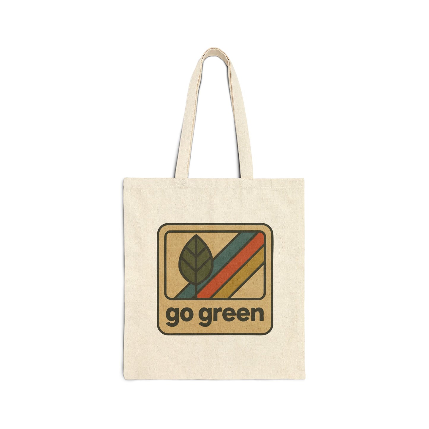 Eco-Friendly Go Green Cotton Canvas Tote Bag