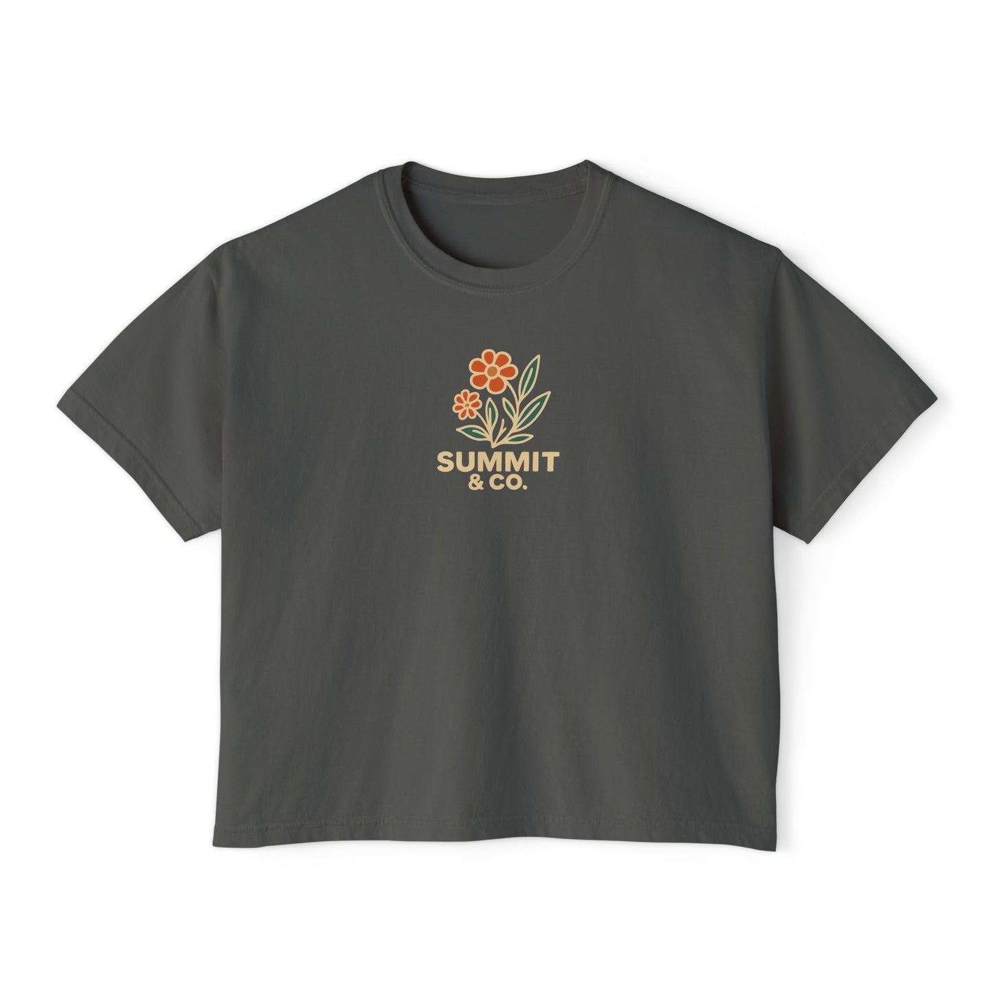 Summit&Co.Women Boxy Tee Floral
