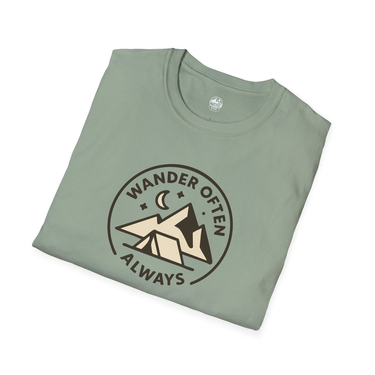 Summit&Co. Softstyle Tee-Wander Often Always