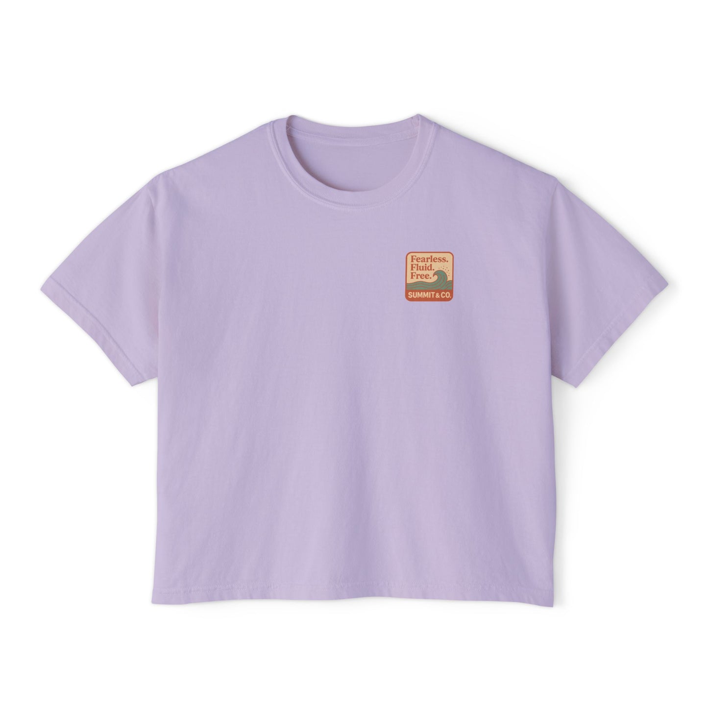 Summit&Co. Women Boxy Tee Fearless Fluid Free