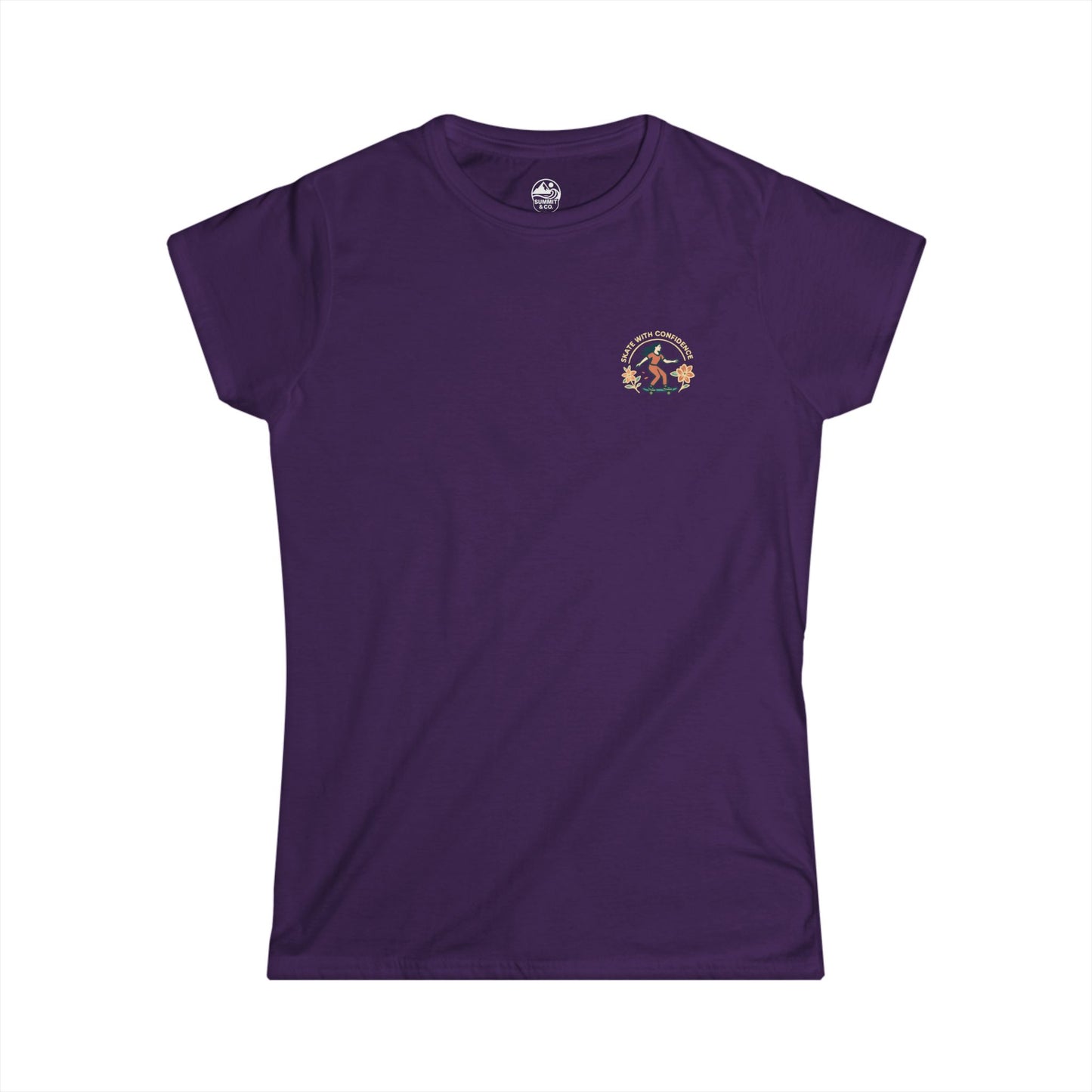Summit&Co. Women's Slim Skate With Confidence Tee