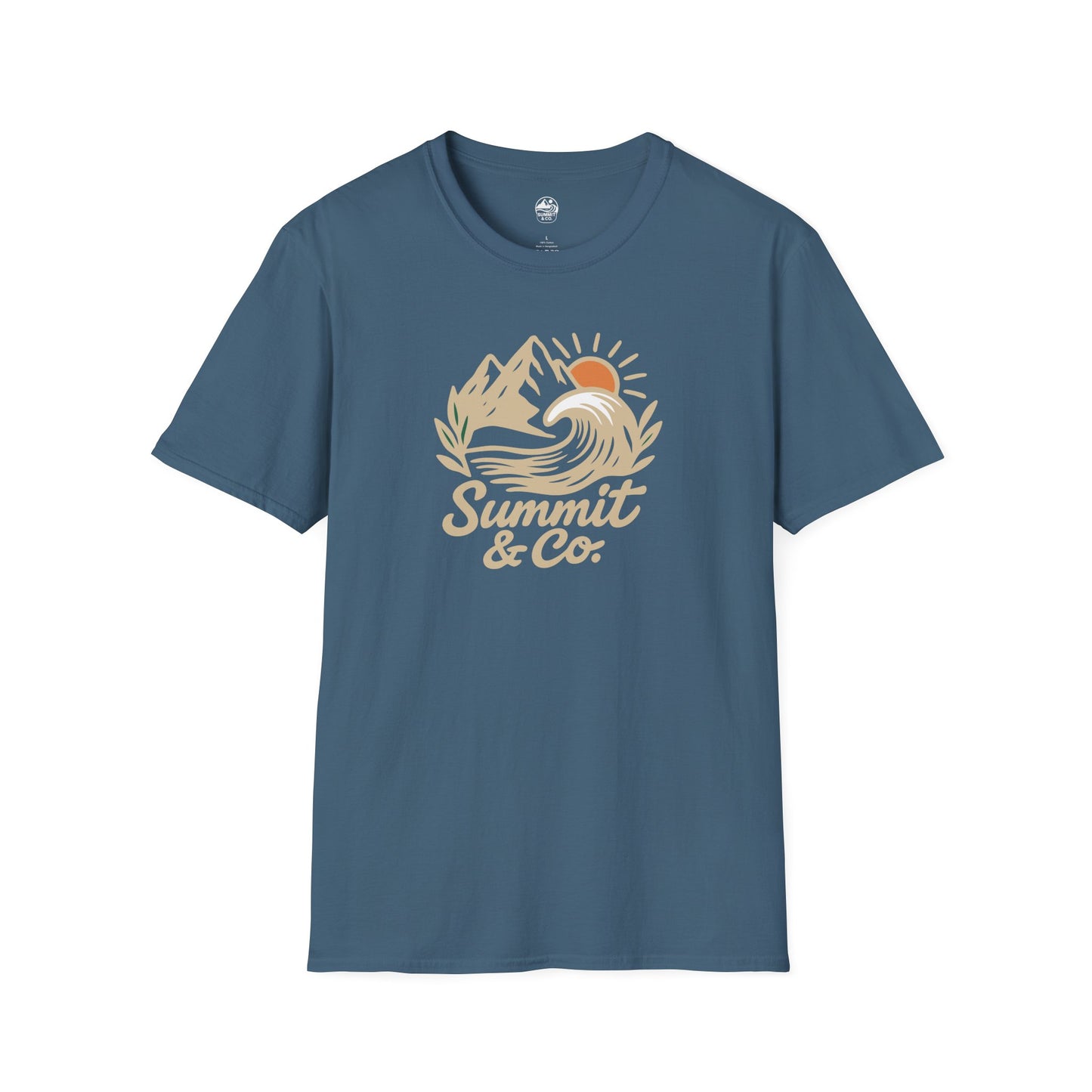 Summit&Co. Softstyle Tee-Brushed Mountains