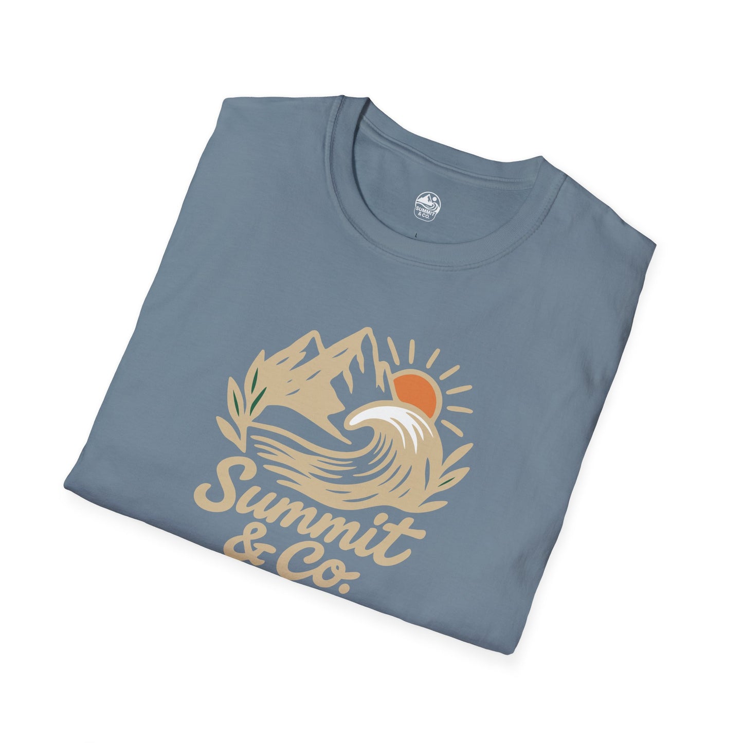 Summit&Co. Softstyle Tee-Brushed Mountains