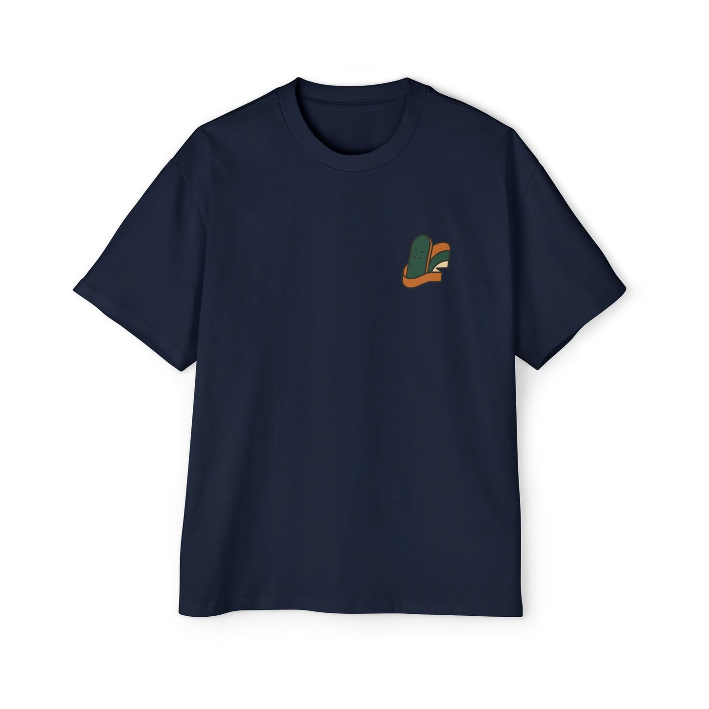 Men's Heavy Oversized Tee-Skate Logo