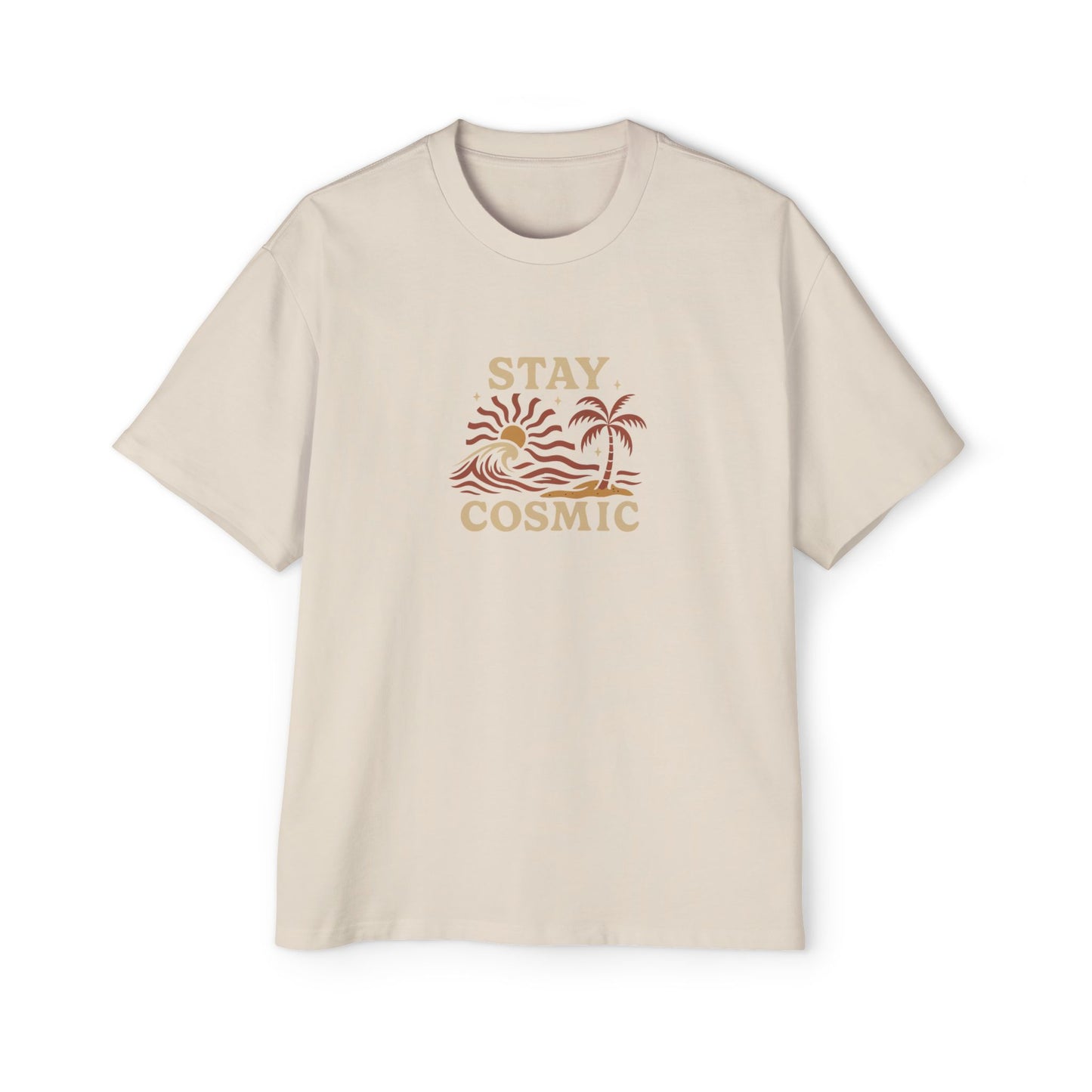 Men's Heavy Oversized Tee-Stay Cosmic