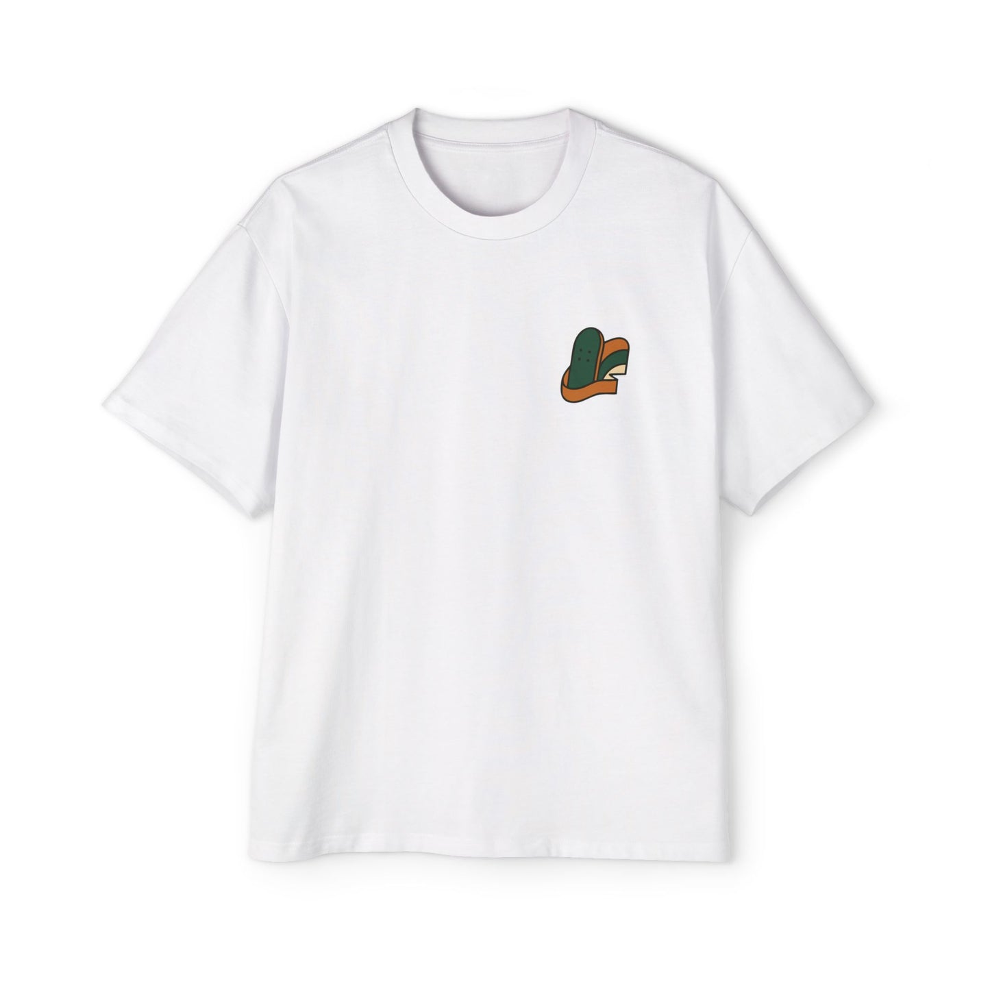 Men's Heavy Oversized Tee-Skate Logo