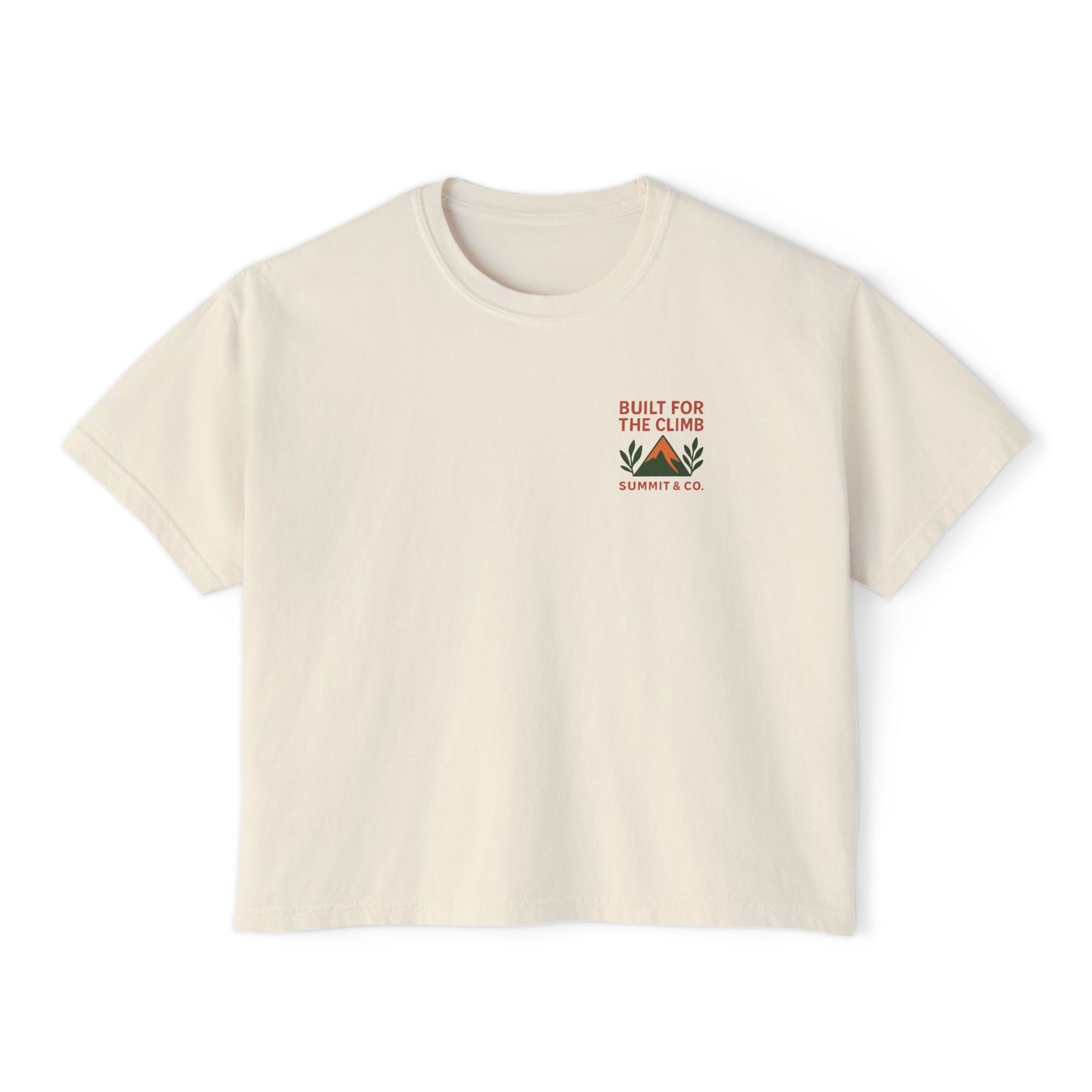Summit&Co. Women Boxy Tee-Built For the Climb