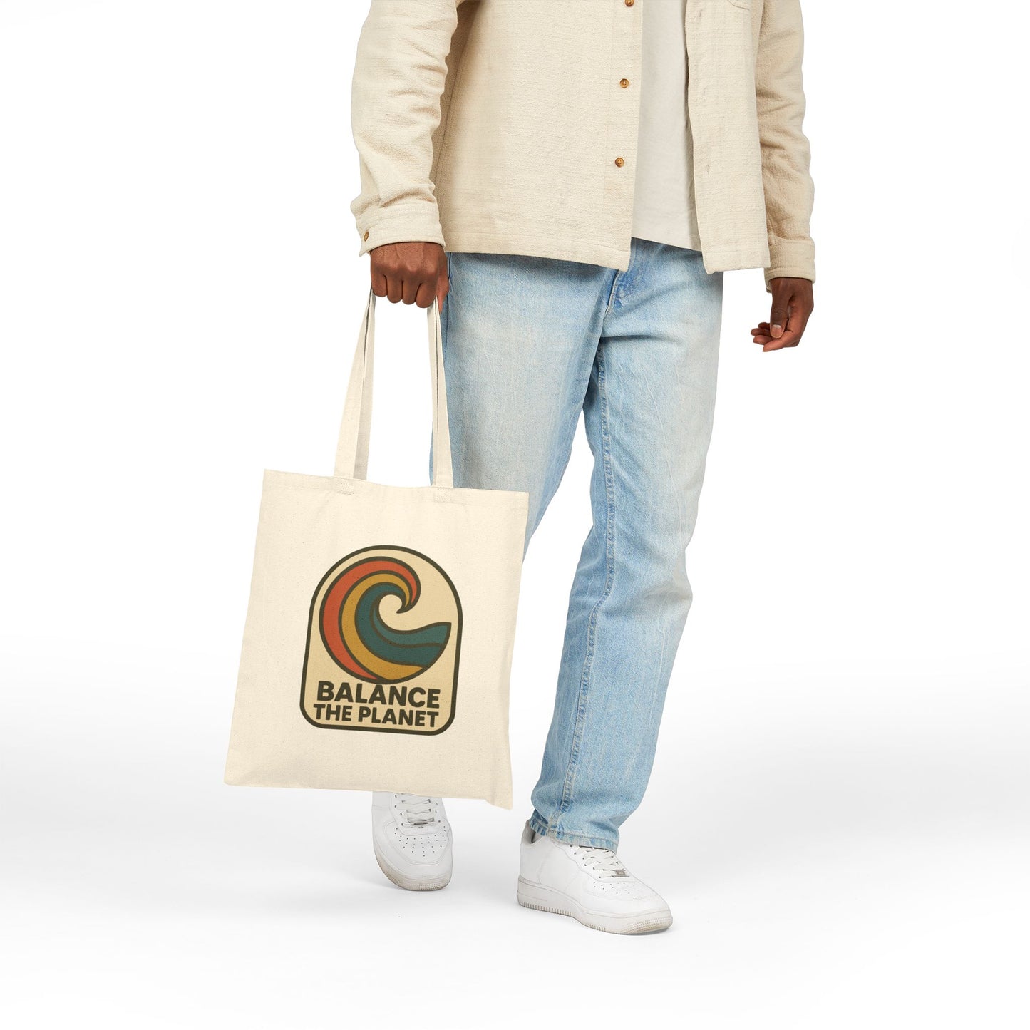 Eco-Friendly Balance The Planet Cotton Canvas Tote Bag