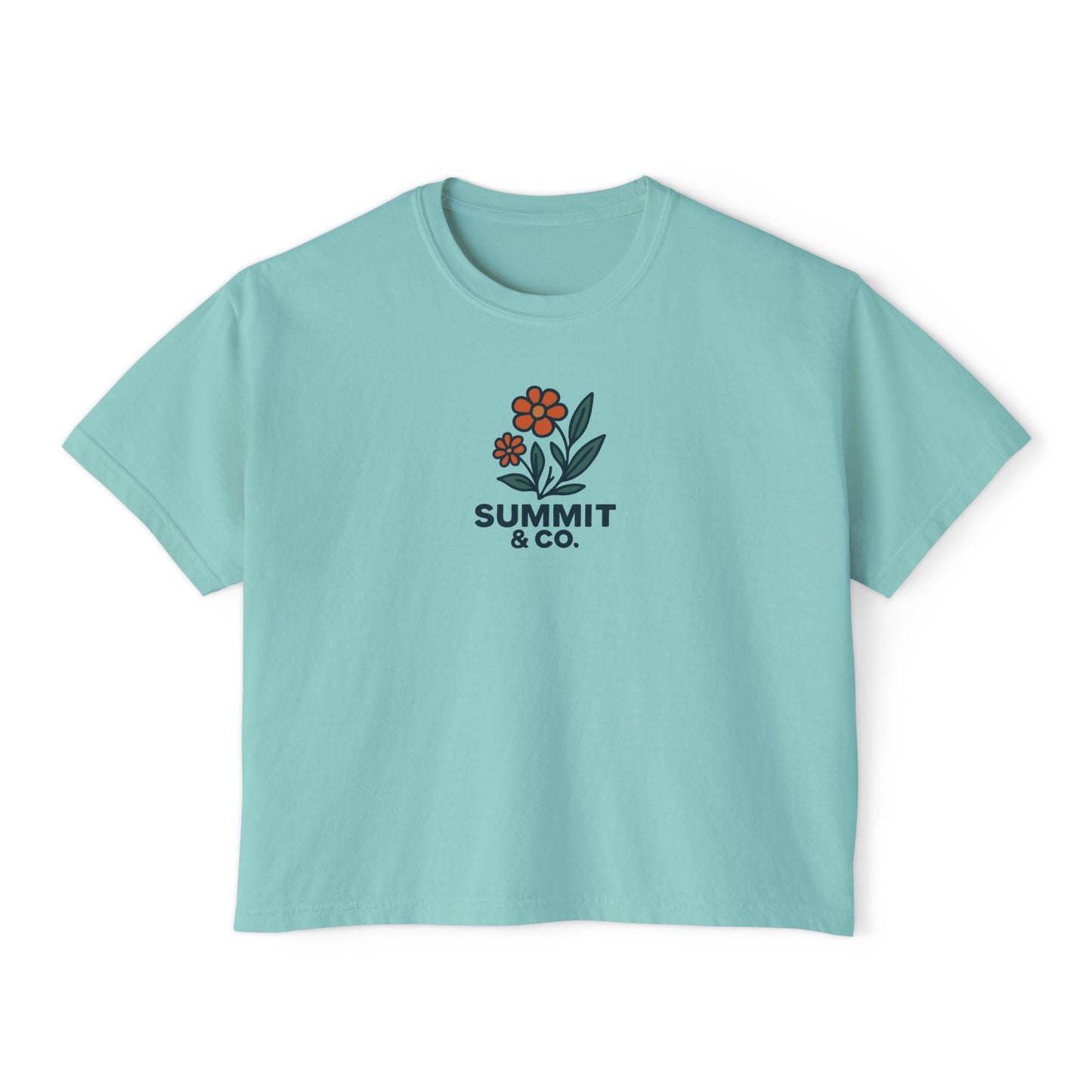 Summit&Co.Women Boxy Tee Floral