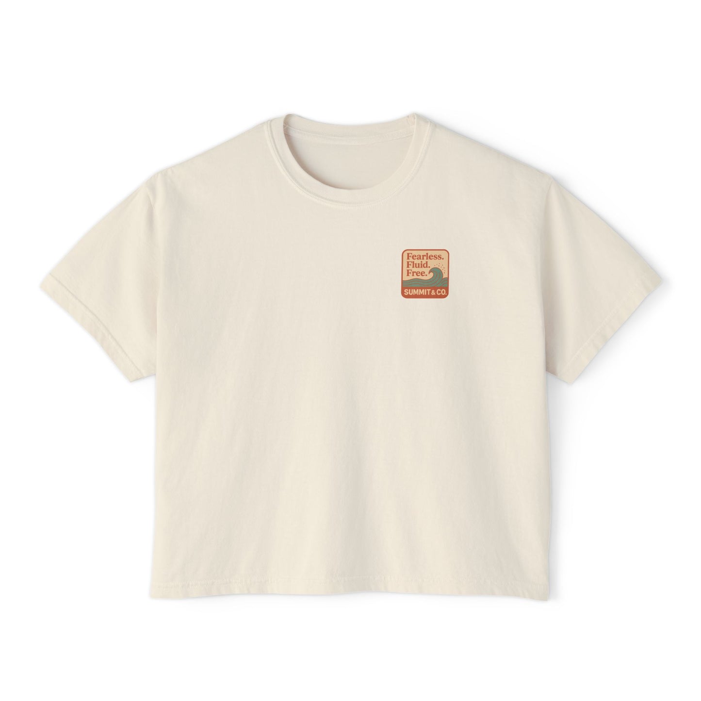 Summit&Co. Women Boxy Tee Fearless Fluid Free