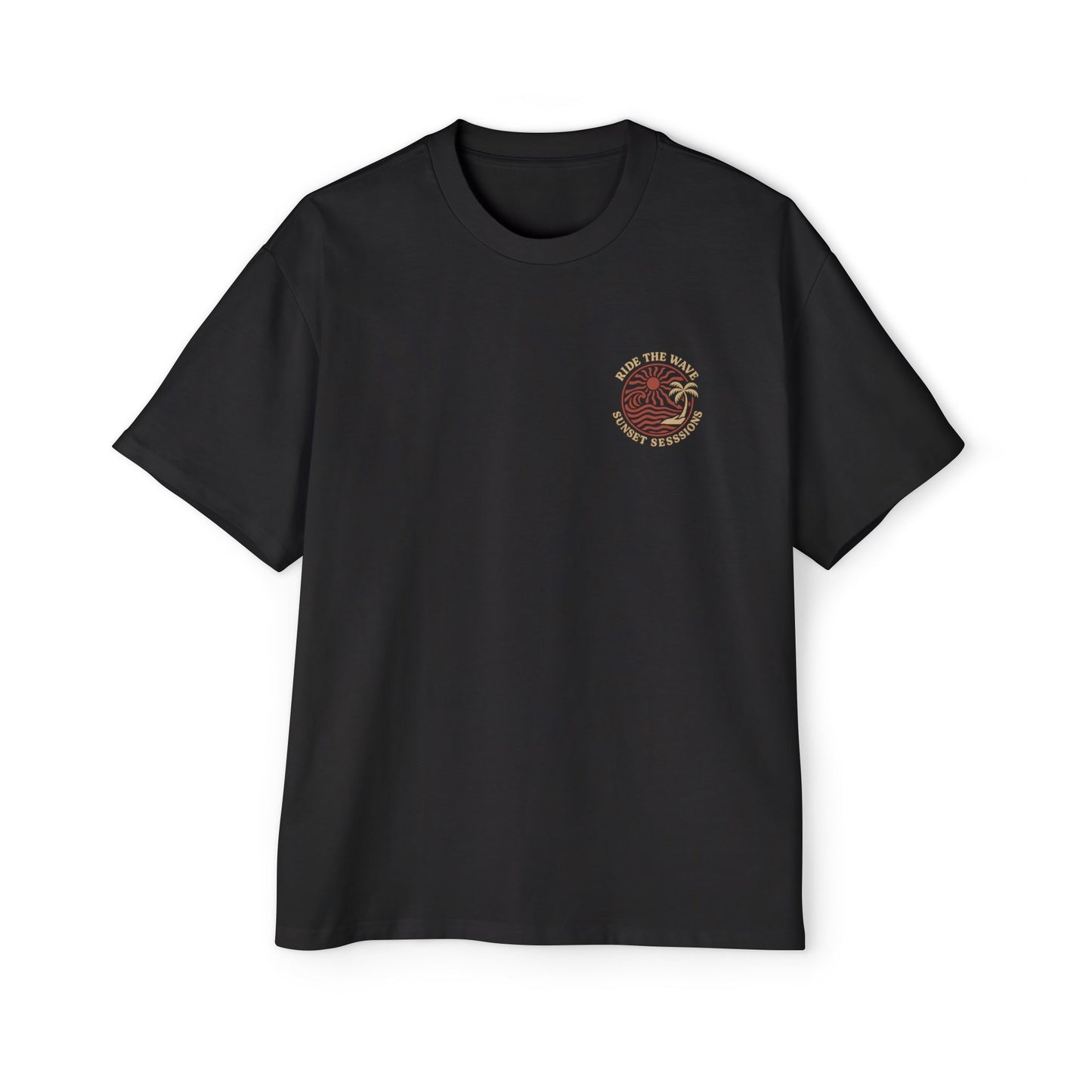 Men's Heavy Oversized Tee - Sunset Sessions