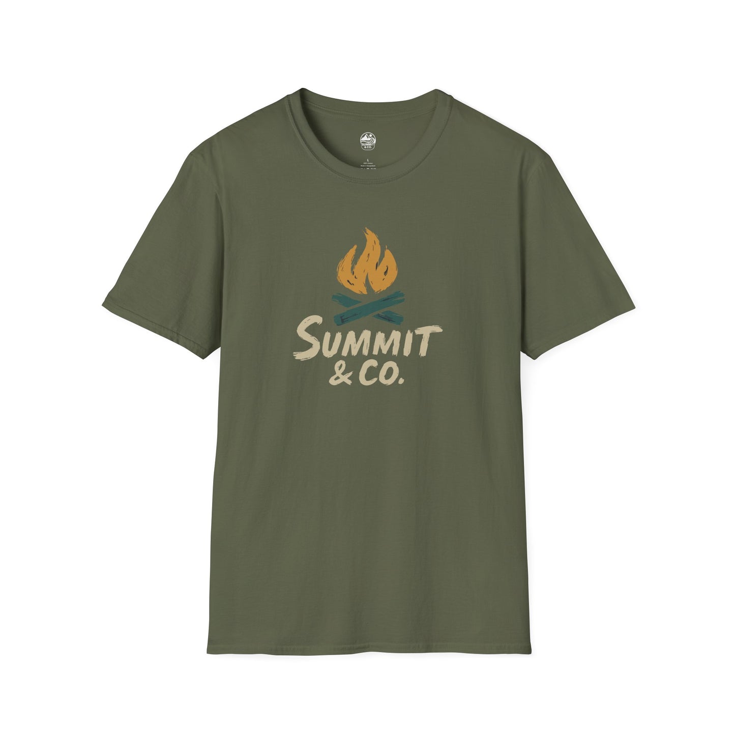 Summit&Co. Softstyle Tee- Brushed Fire