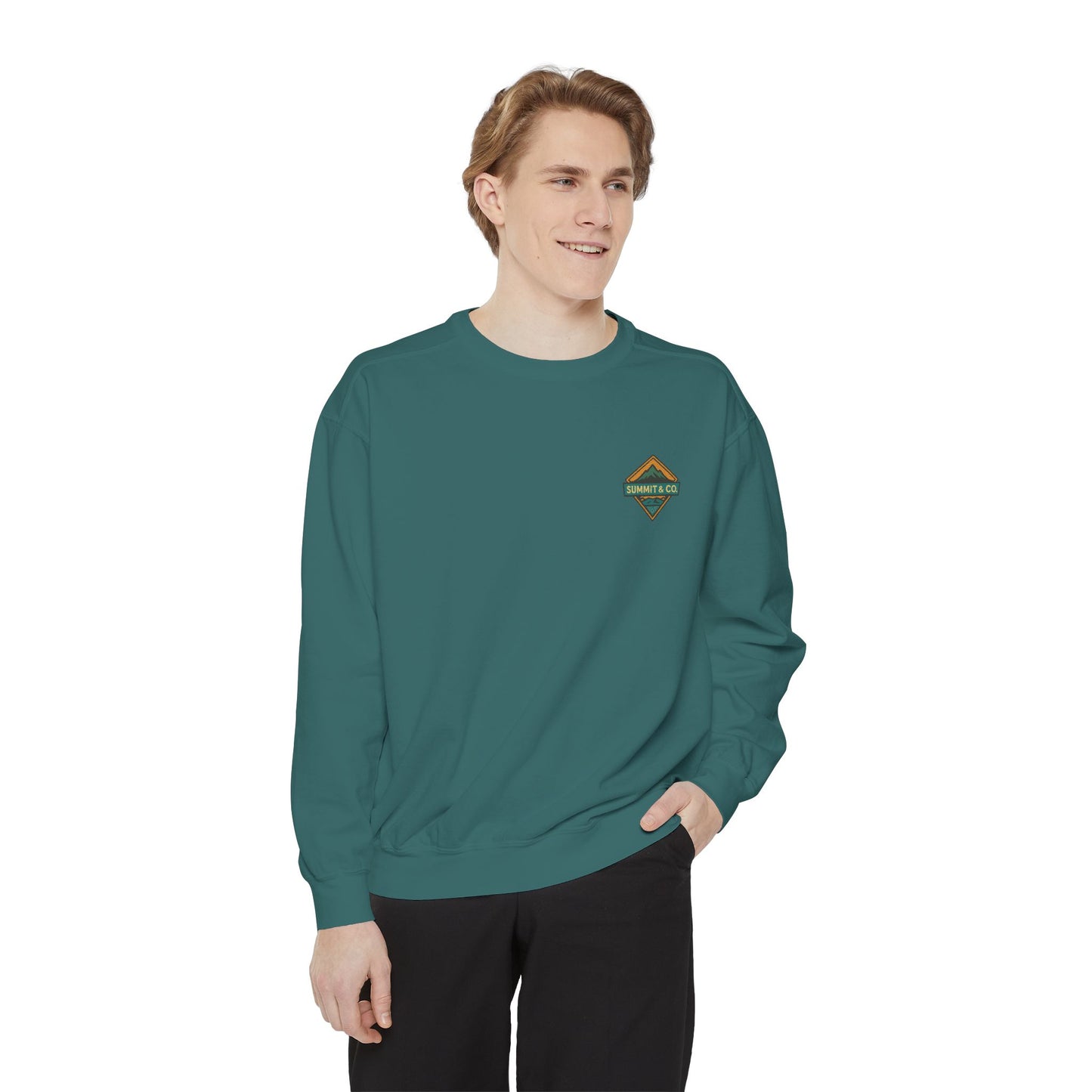 Women's Garment-Dyed Diamond Sweatshirt