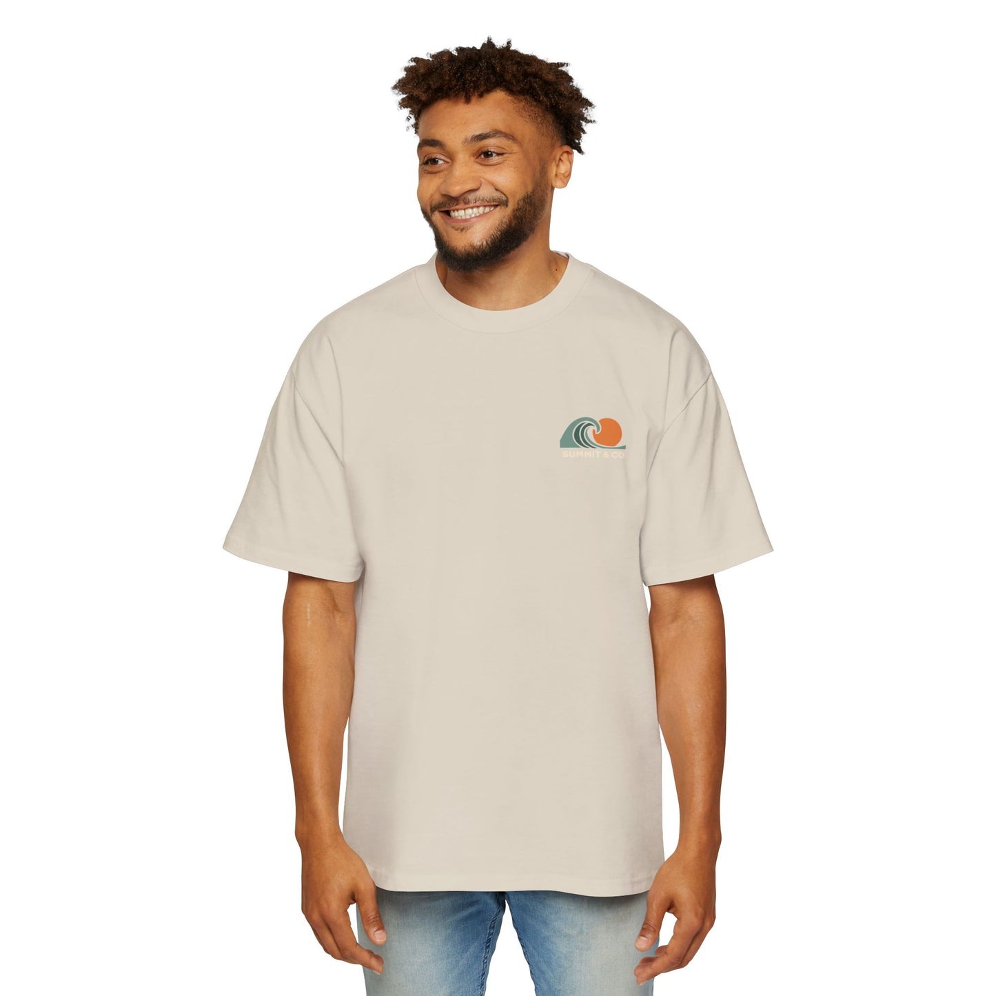 Men's Heavy Oversized Tee-Wavey
