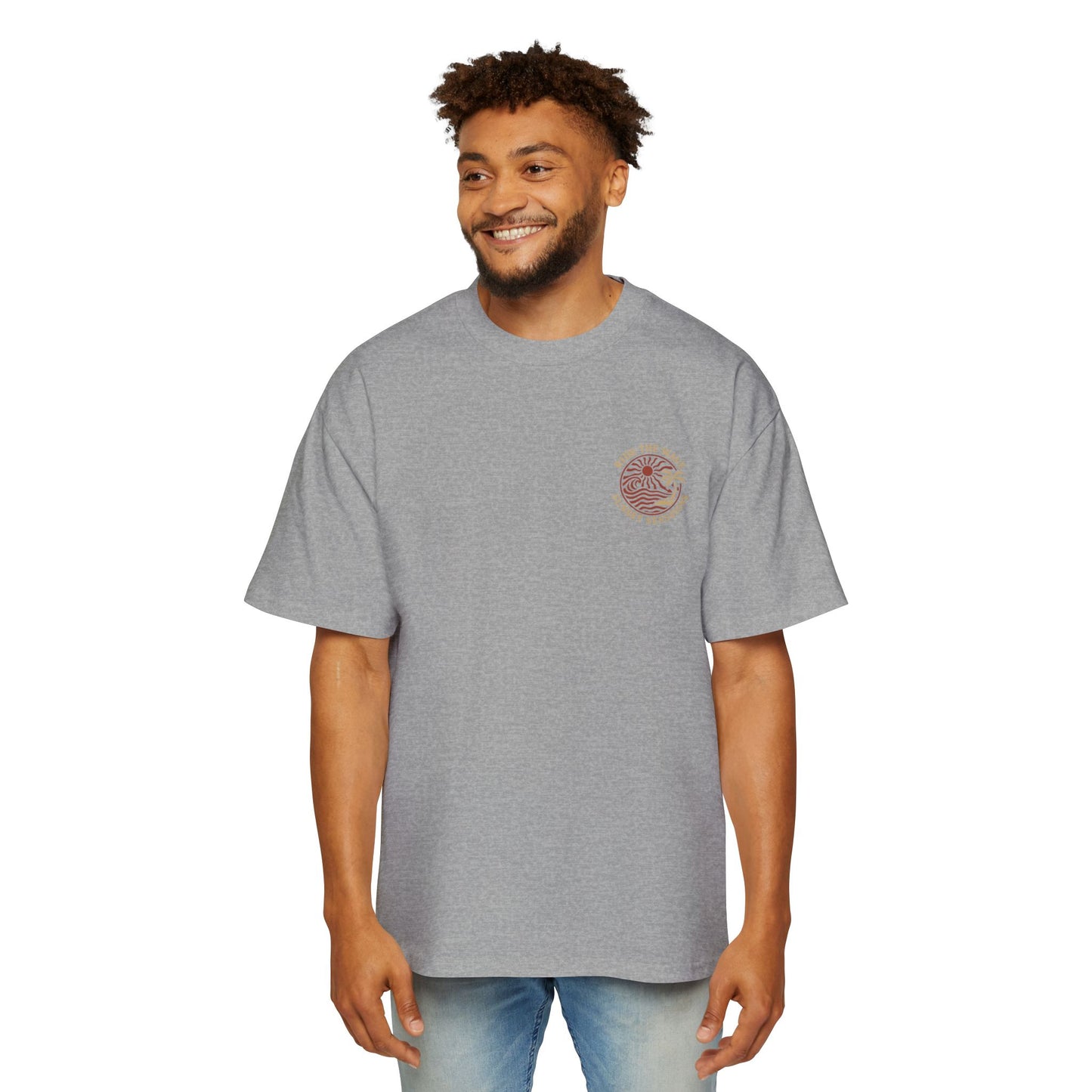 Men's Heavy Oversized Tee - Sunset Sessions