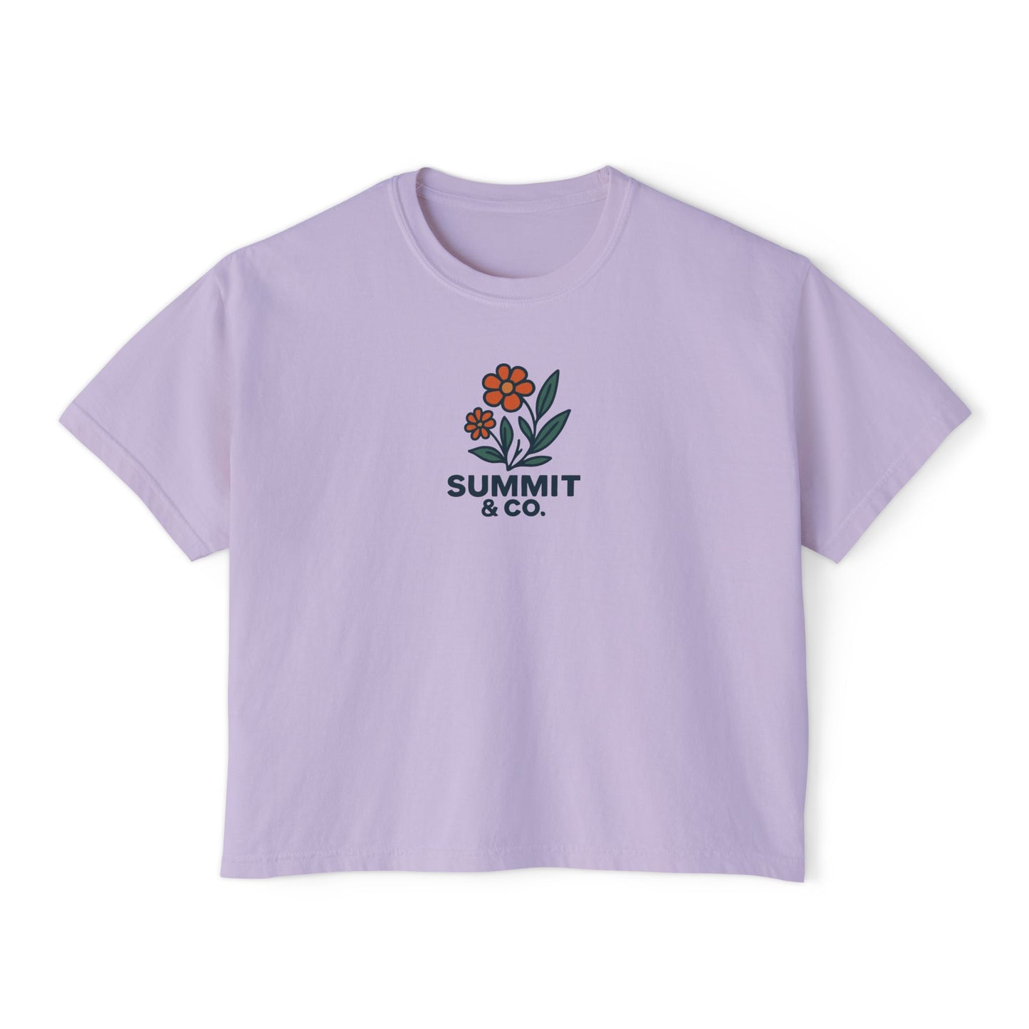 Summit&Co.Women Boxy Tee Floral