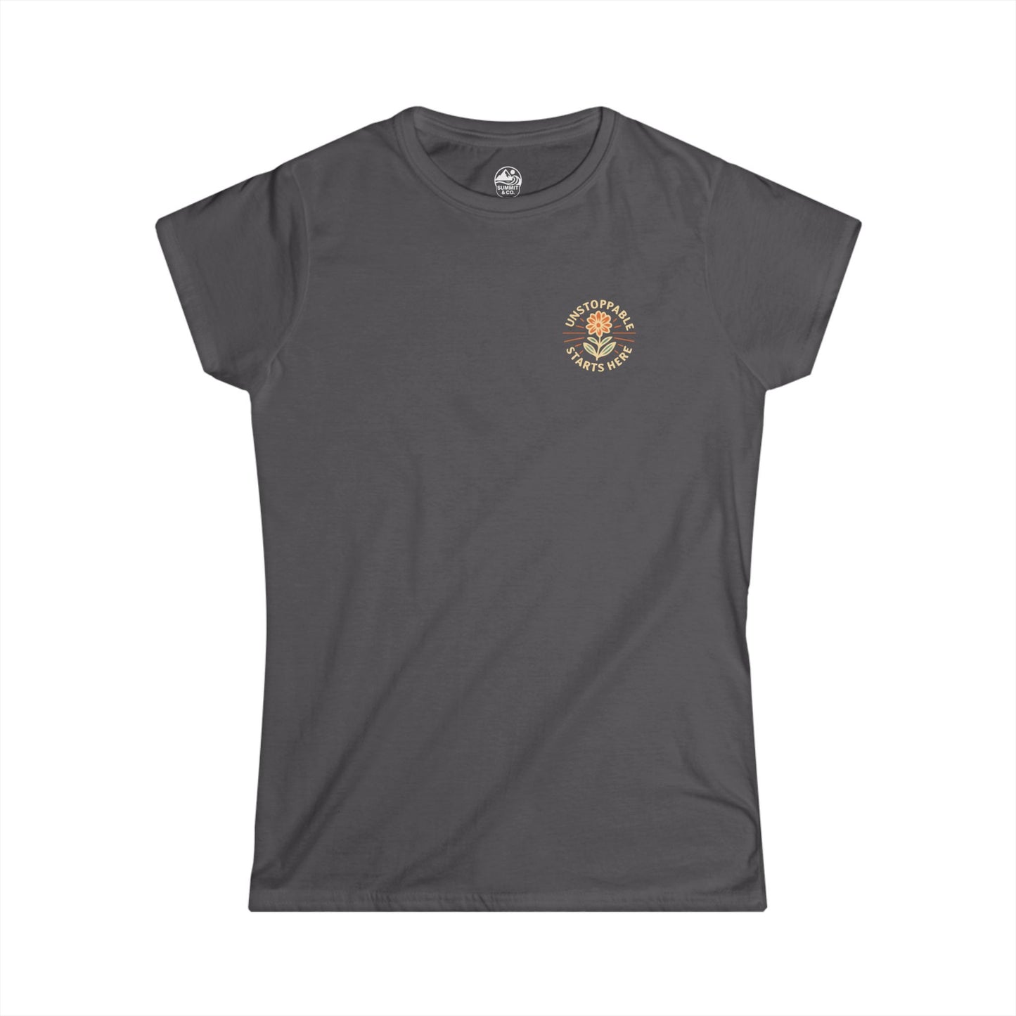 Summit&Co. Women's Slim Unstoppable Starts Here Tee