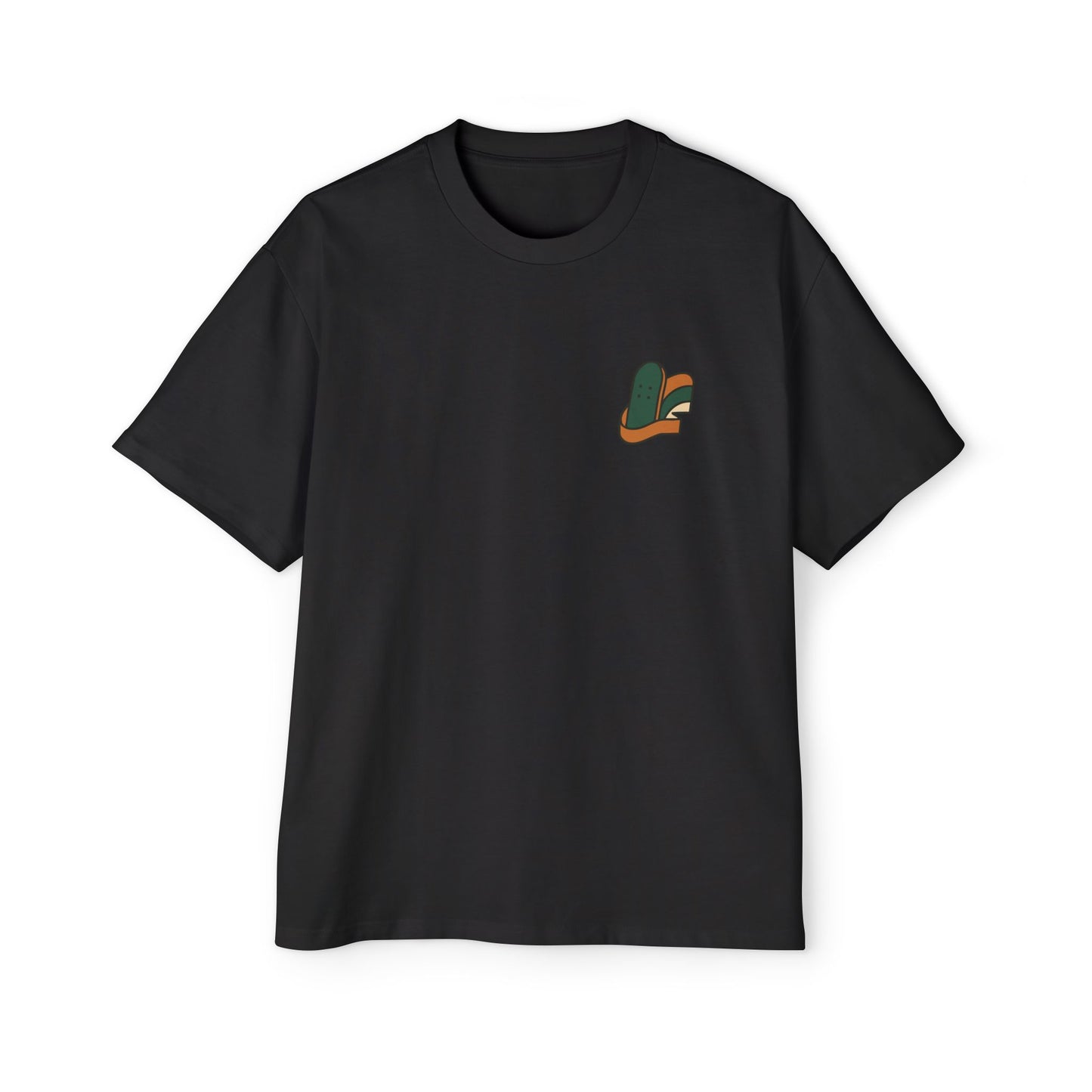 Men's Heavy Oversized Tee-Skate Logo