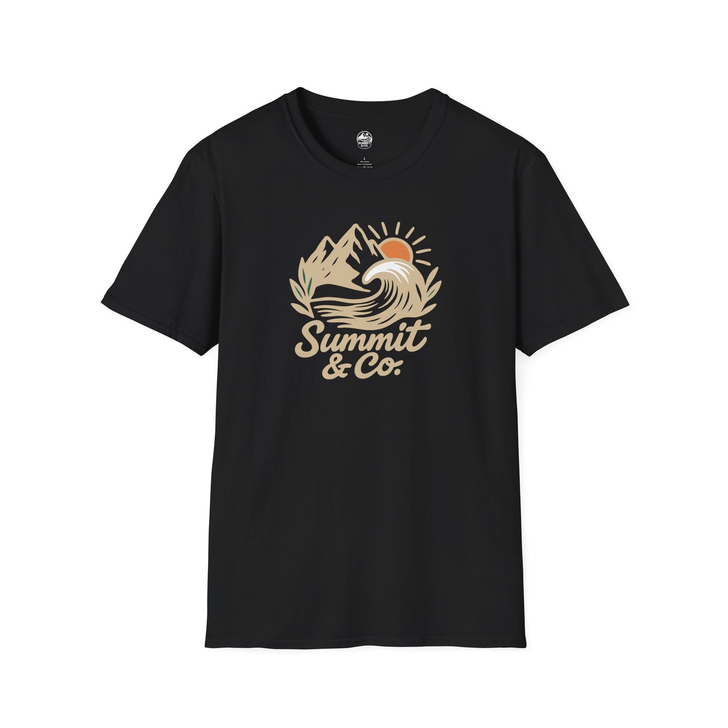 Summit&Co. Softstyle Tee-Brushed Mountains