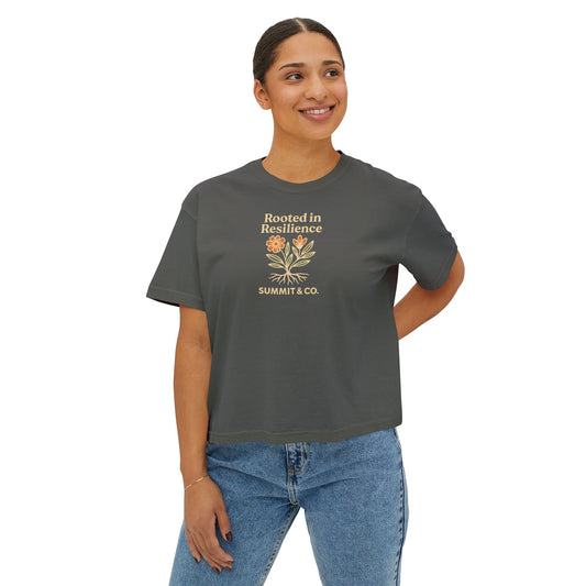 Summit&Co. Rooted in Resillience Women Boxy Tee