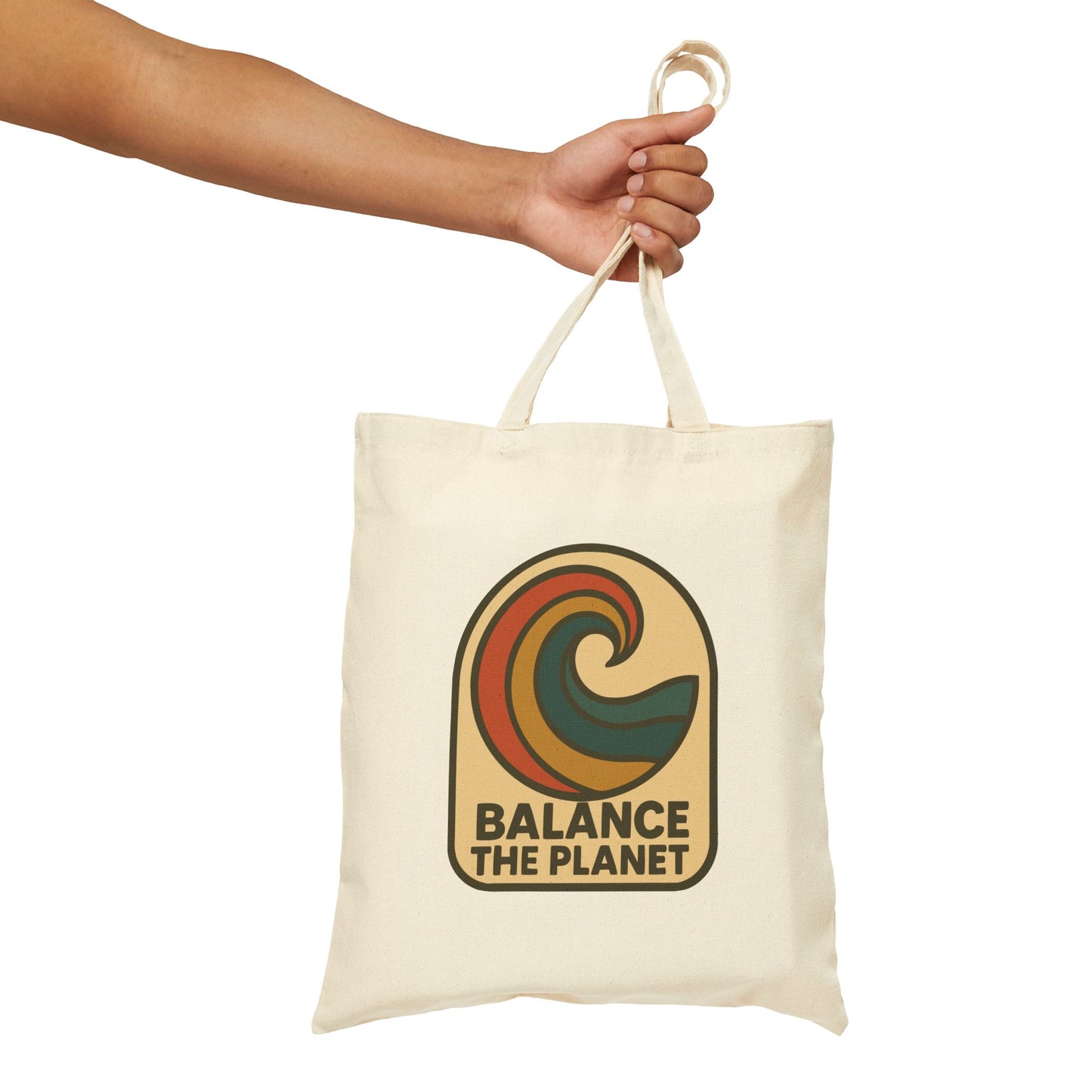 Eco-Friendly Balance The Planet Cotton Canvas Tote Bag
