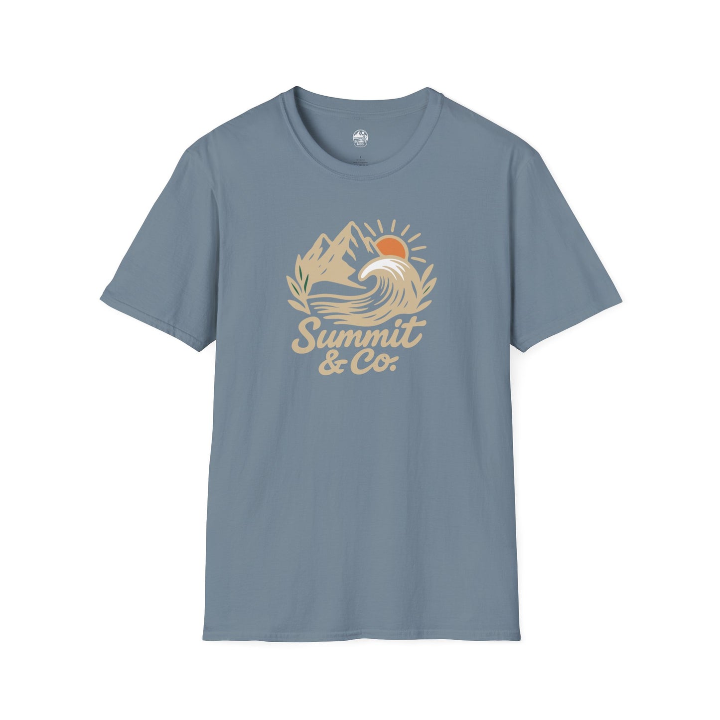 Summit&Co. Softstyle Tee-Brushed Mountains