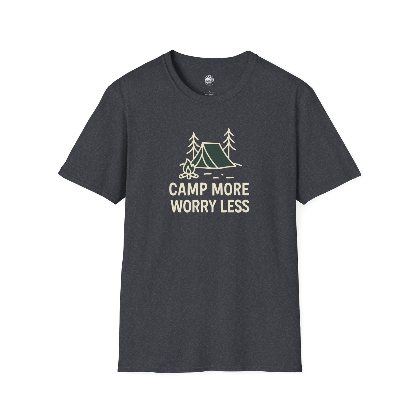 Summit&Co. Softstyle Tee-Camp More Worry Less