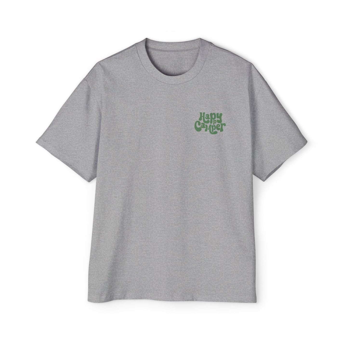 Men's Heavy Oversized Tee - Happy Camper