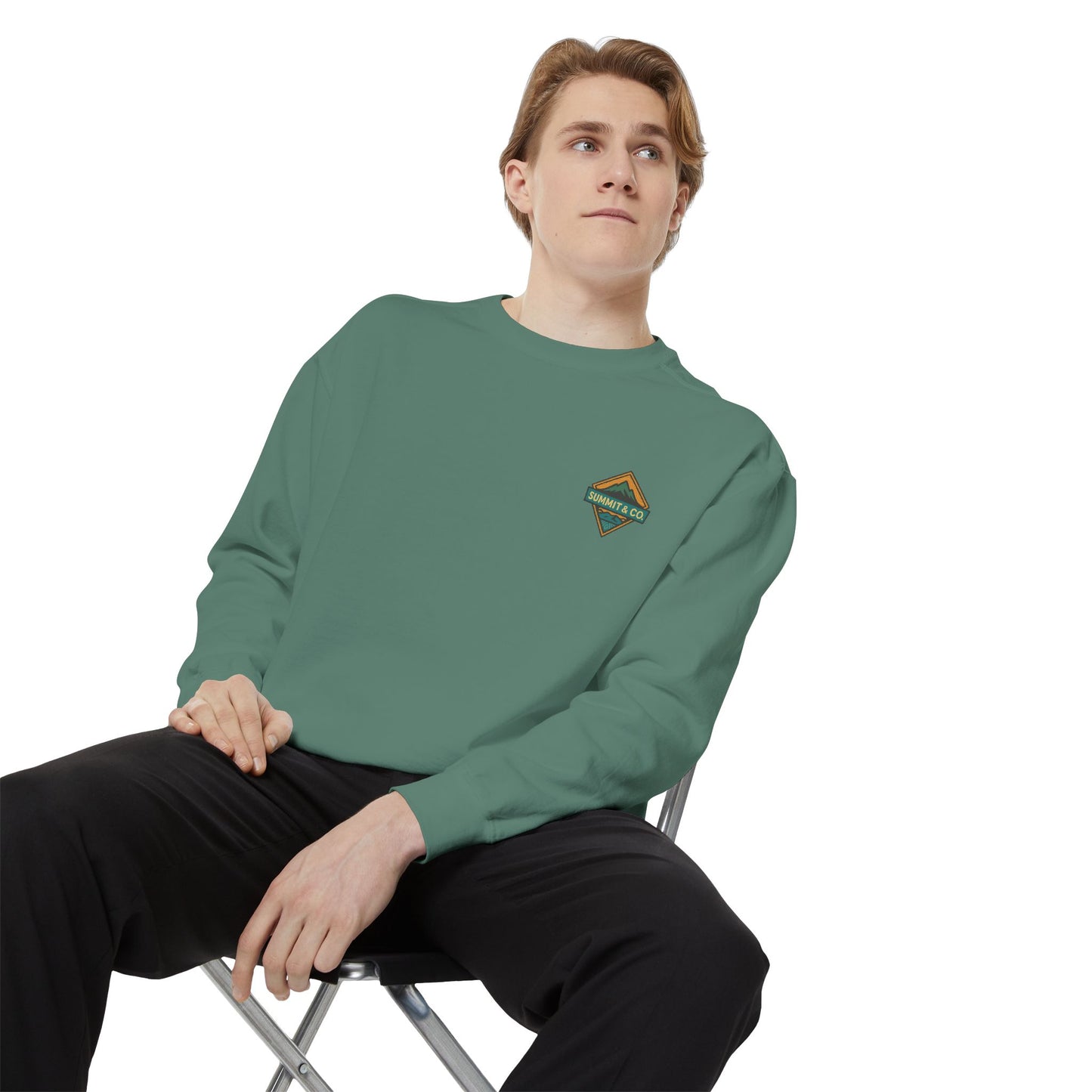 Women's Garment-Dyed Diamond Sweatshirt