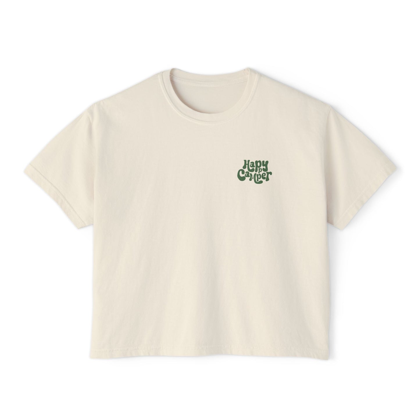 Summit&Co. Women Boxy Tee-Happy Camper