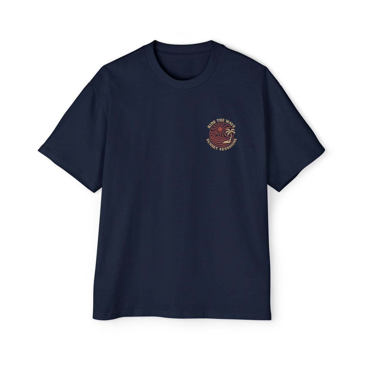 Men's Heavy Oversized Tee - Sunset Sessions