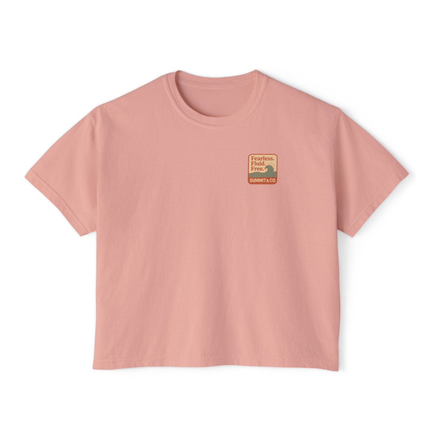 Summit&Co. Women Boxy Tee Fearless Fluid Free