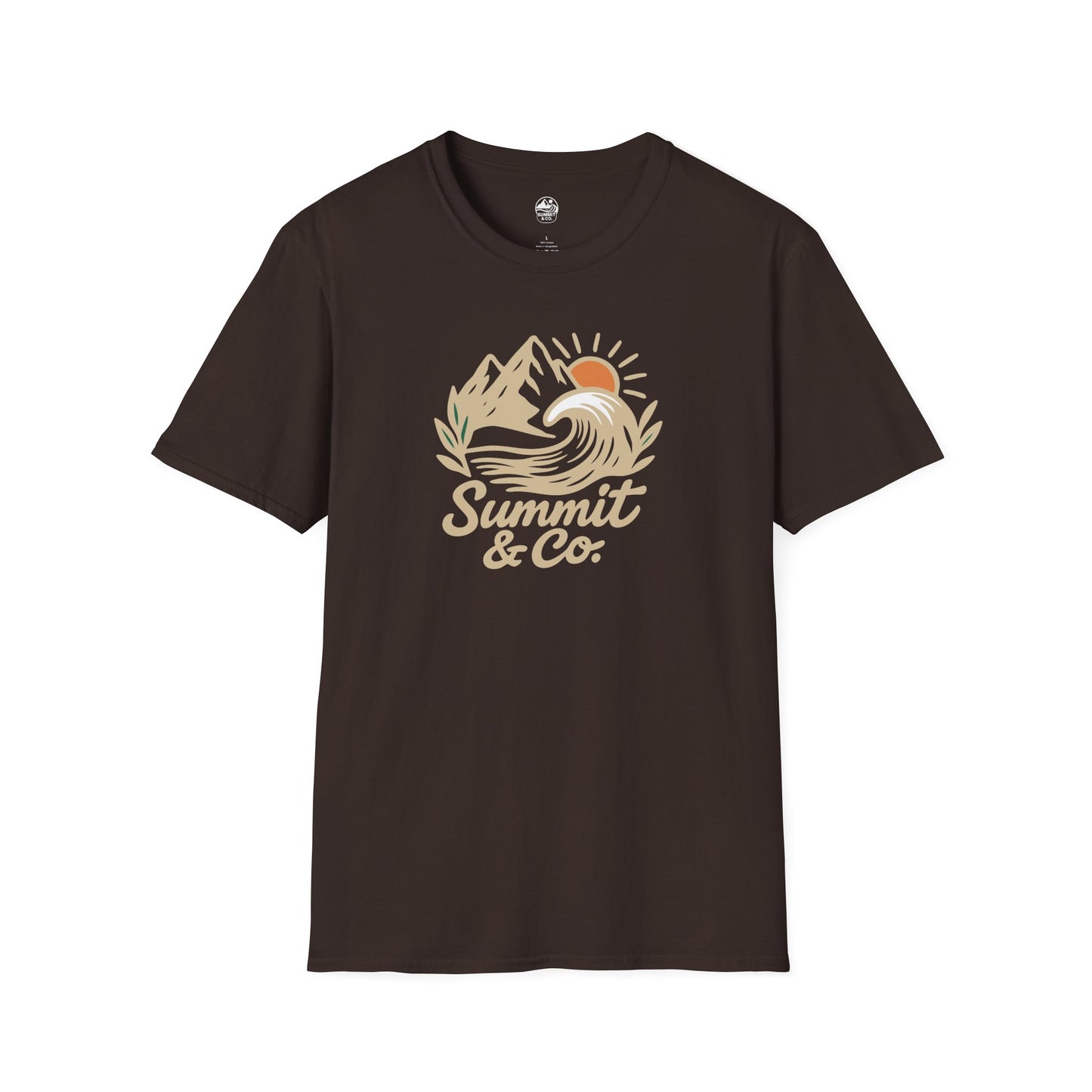 Summit&Co. Softstyle Tee-Brushed Mountains