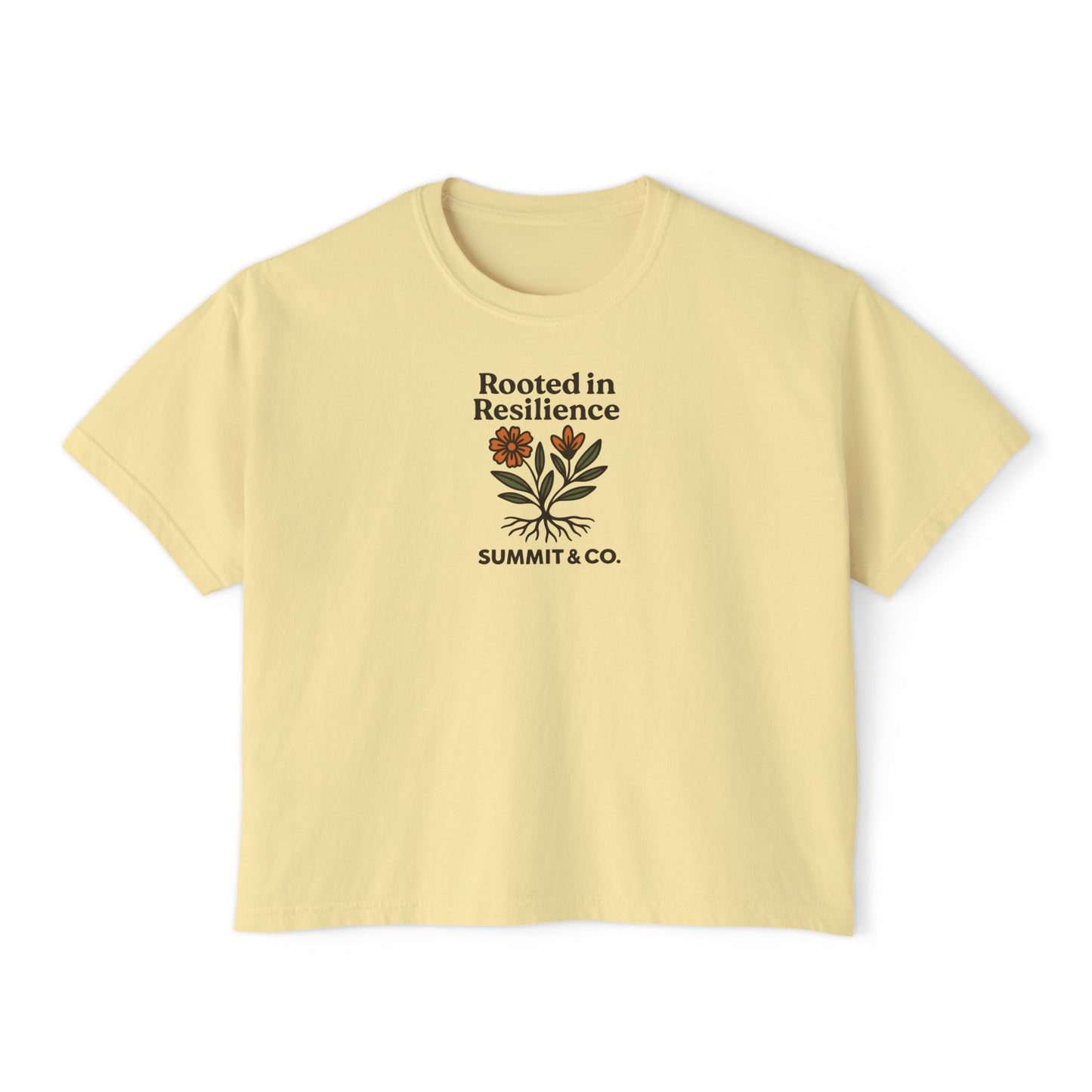 Summit&Co. Rooted in Resillience Women Boxy Tee