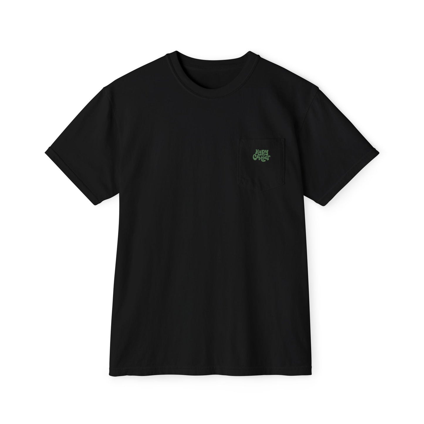 Happy Camper Comfortable Women's Pocket T-Shirt