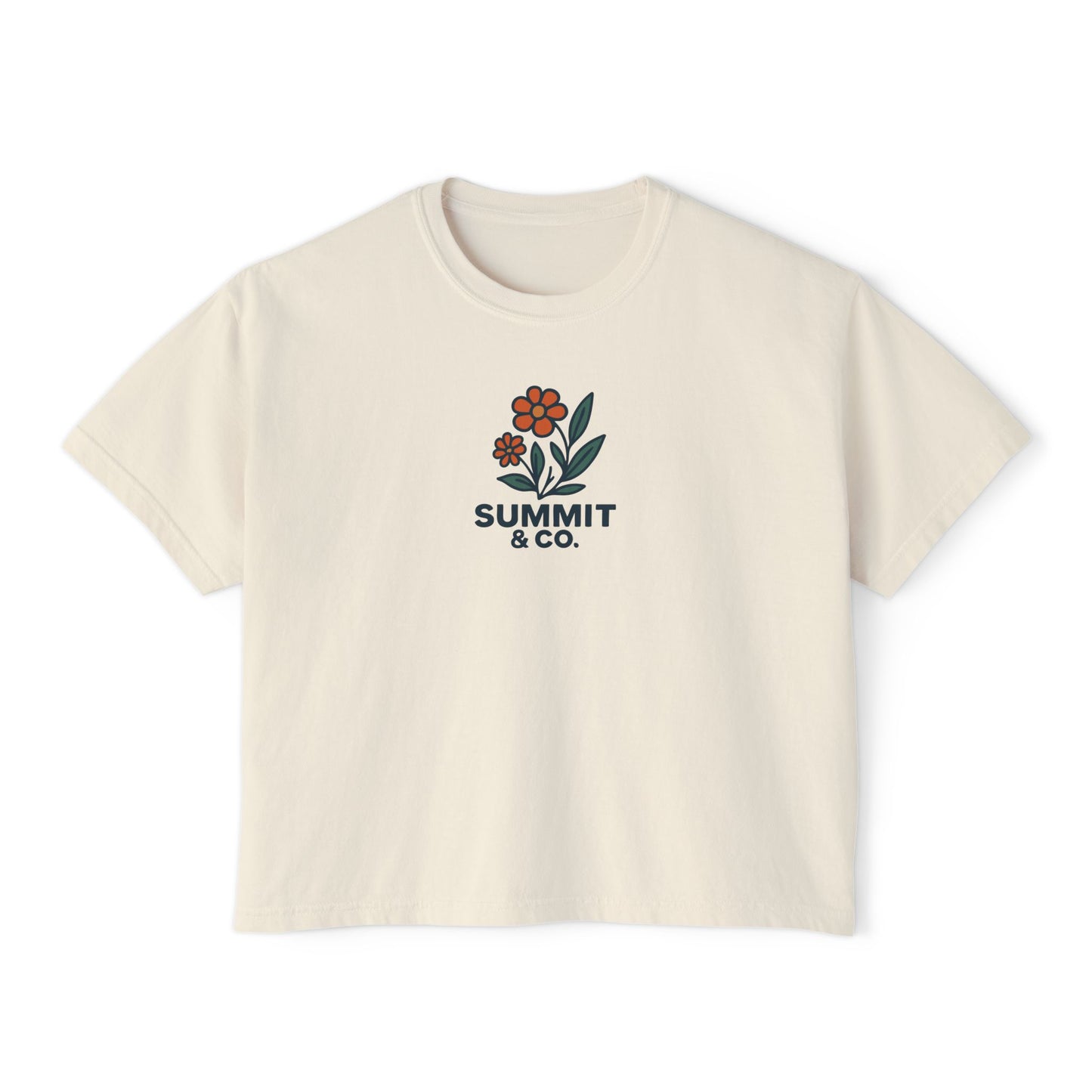 Summit&Co.Women Boxy Tee Floral