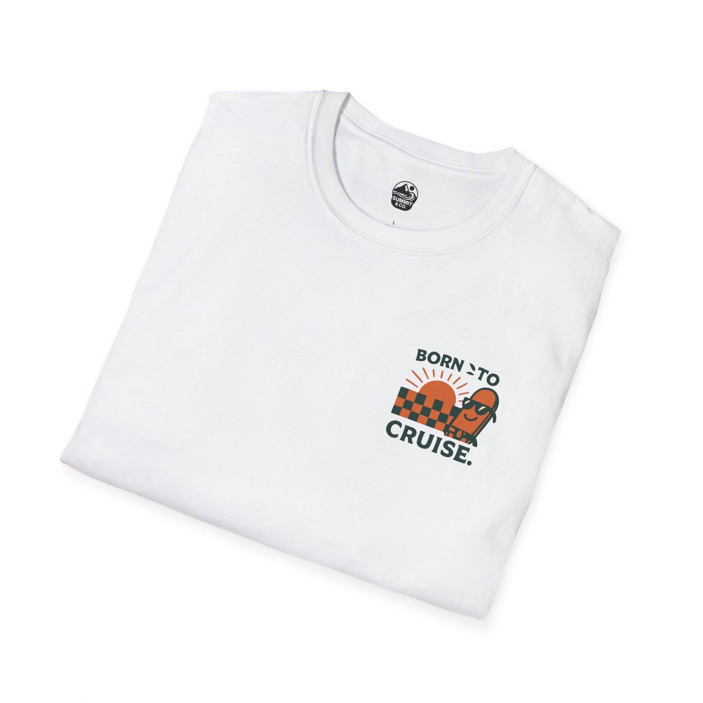 Summit&Co. Softstyle Tee-Born To Cruise (w/Back Design)