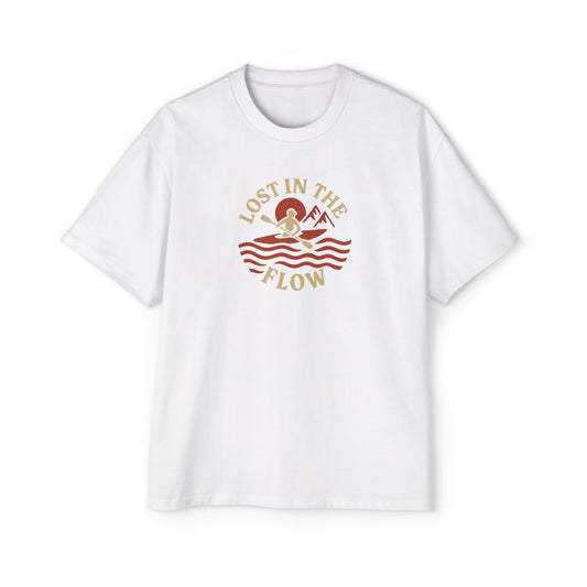 Men's Heavy Oversized Tee - Lost In the Flow T-Shirt