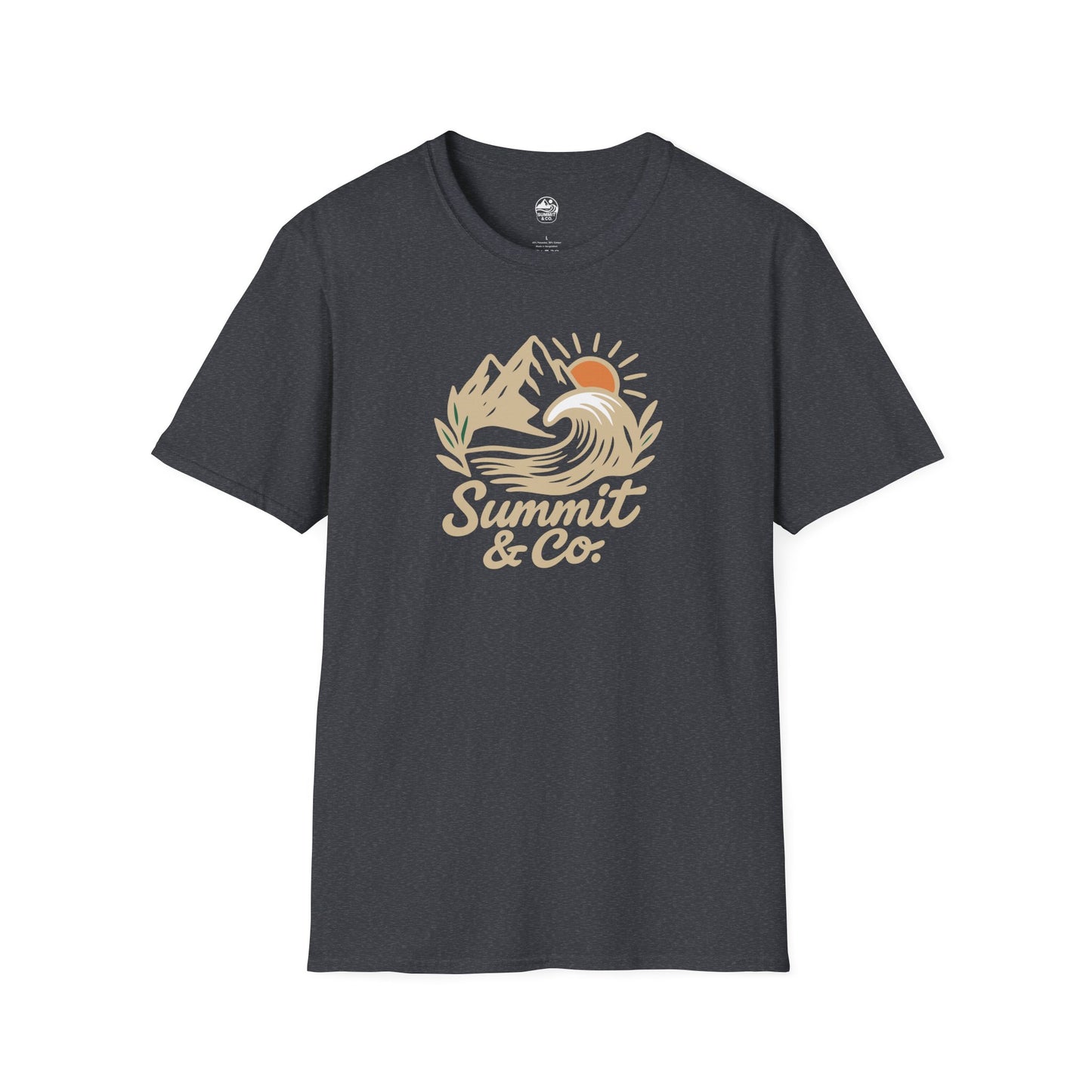 Summit&Co. Softstyle Tee-Brushed Mountains