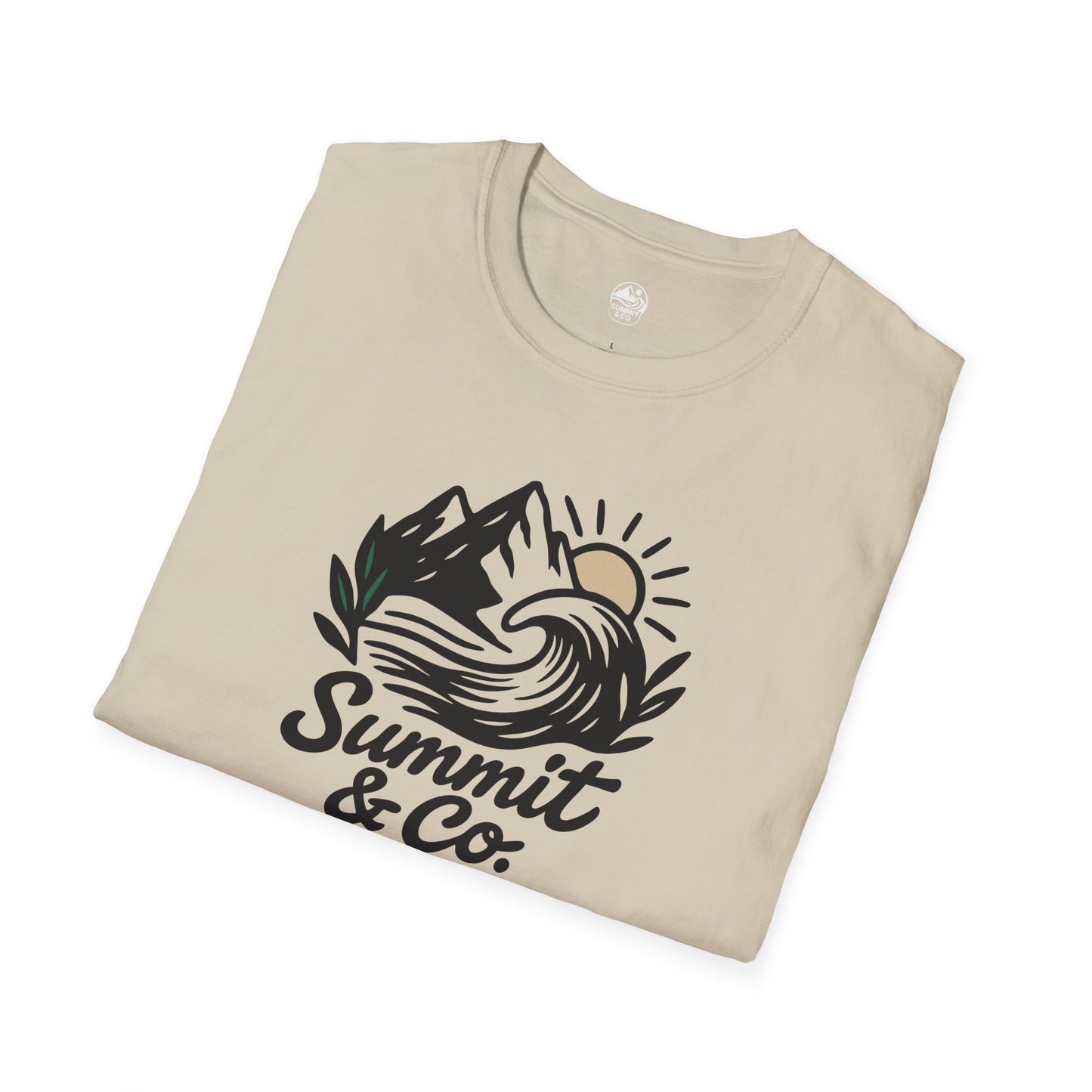 Summit&Co. Softstyle Tee-Brushed Mountains