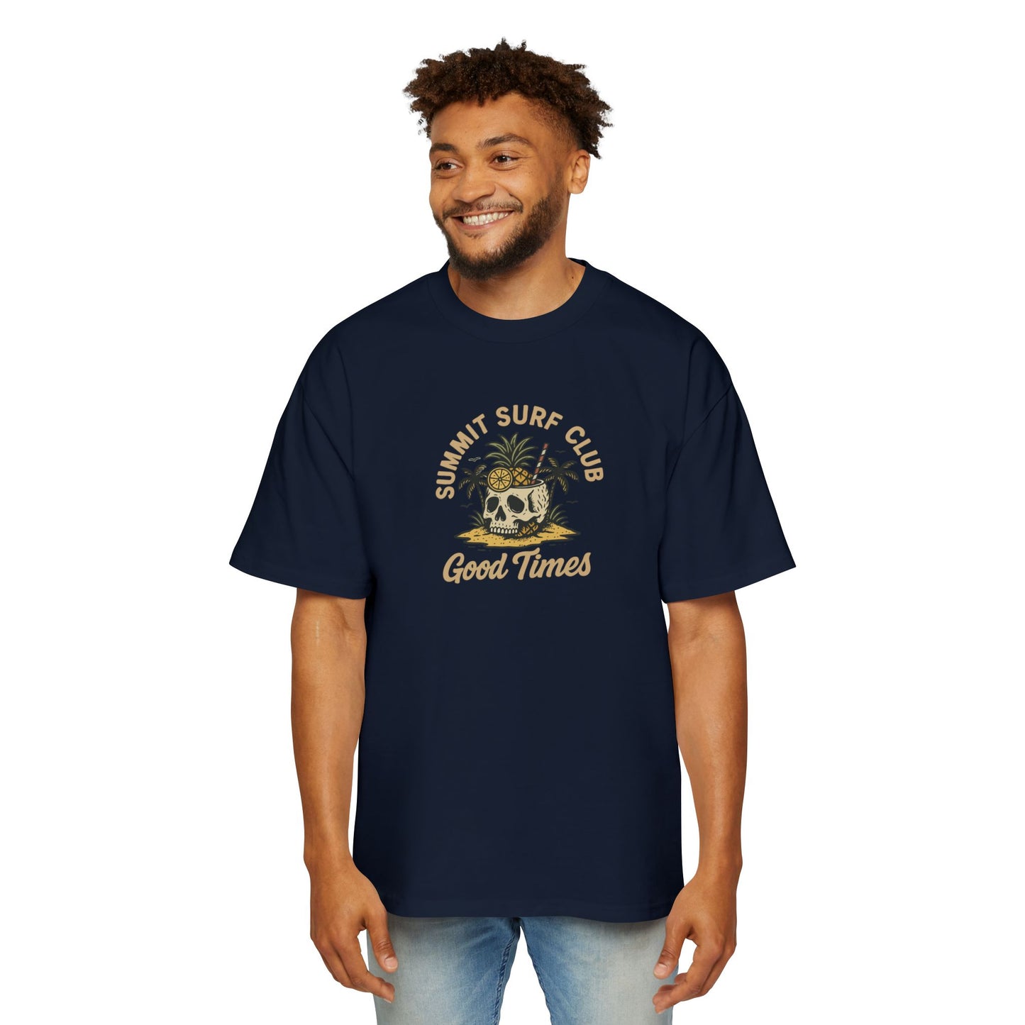 Men's Heavy Oversized Tee-Summit Surf Club