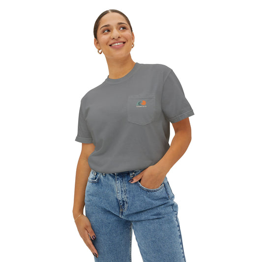 Comfortable Women's Pocket T-Shirt- Logo