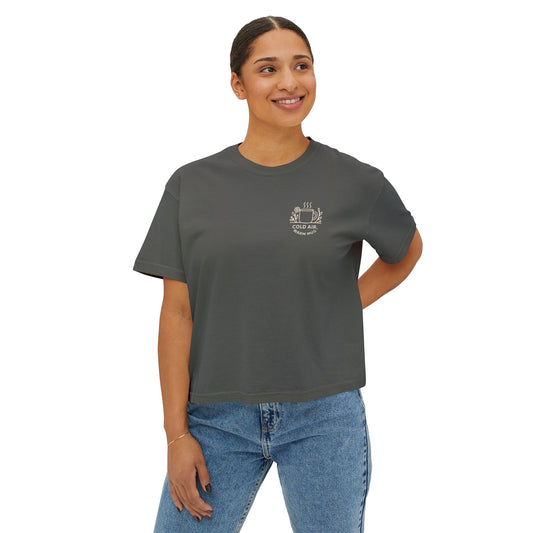 Summit&Co. Women Boxy Tee-Cold Air Warm Mug