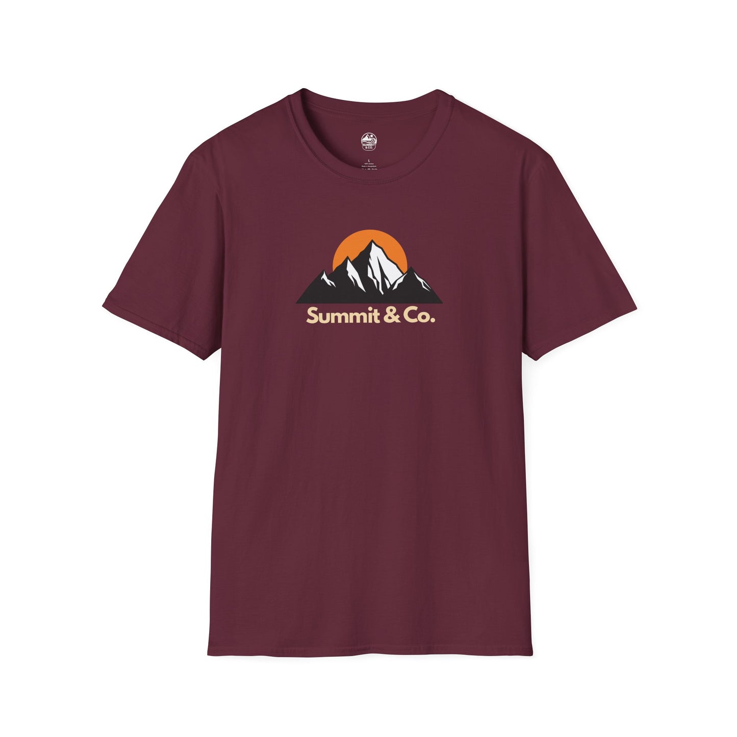 Summit&Co. Softstyle Tee-Mountain& Sun