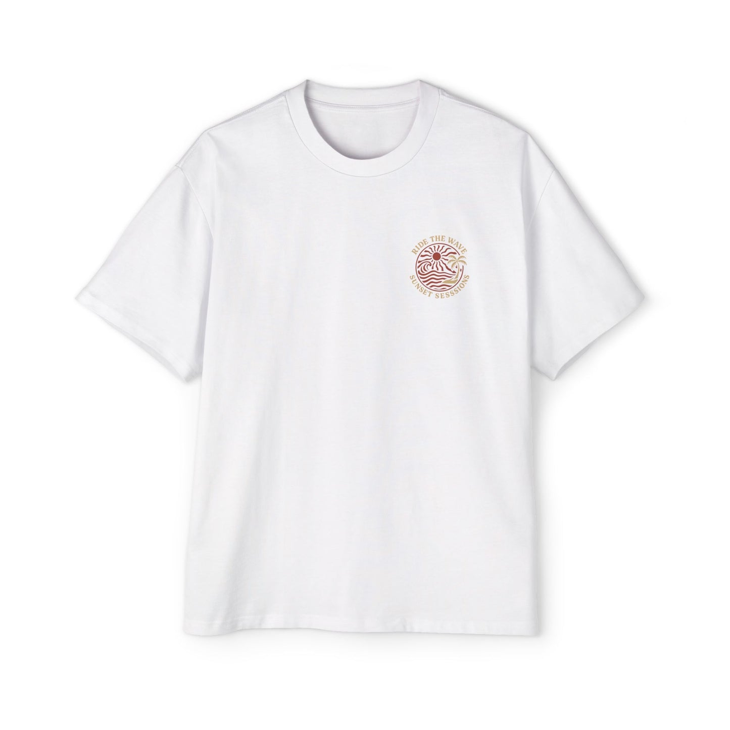 Men's Heavy Oversized Tee - Sunset Sessions